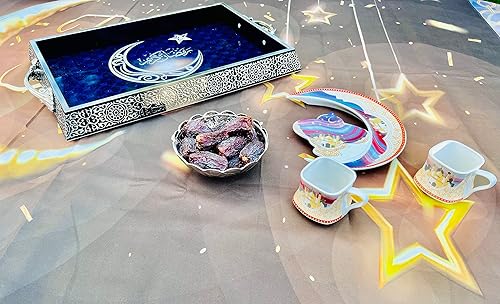 Miniatura 7 de Ayatul Kursi - Azucarero de caligrafía, cuenco para dátiles, frutero, cuenco de acero inoxidable para medicina, cuenco Ayat ul Kursi + caligrafía de