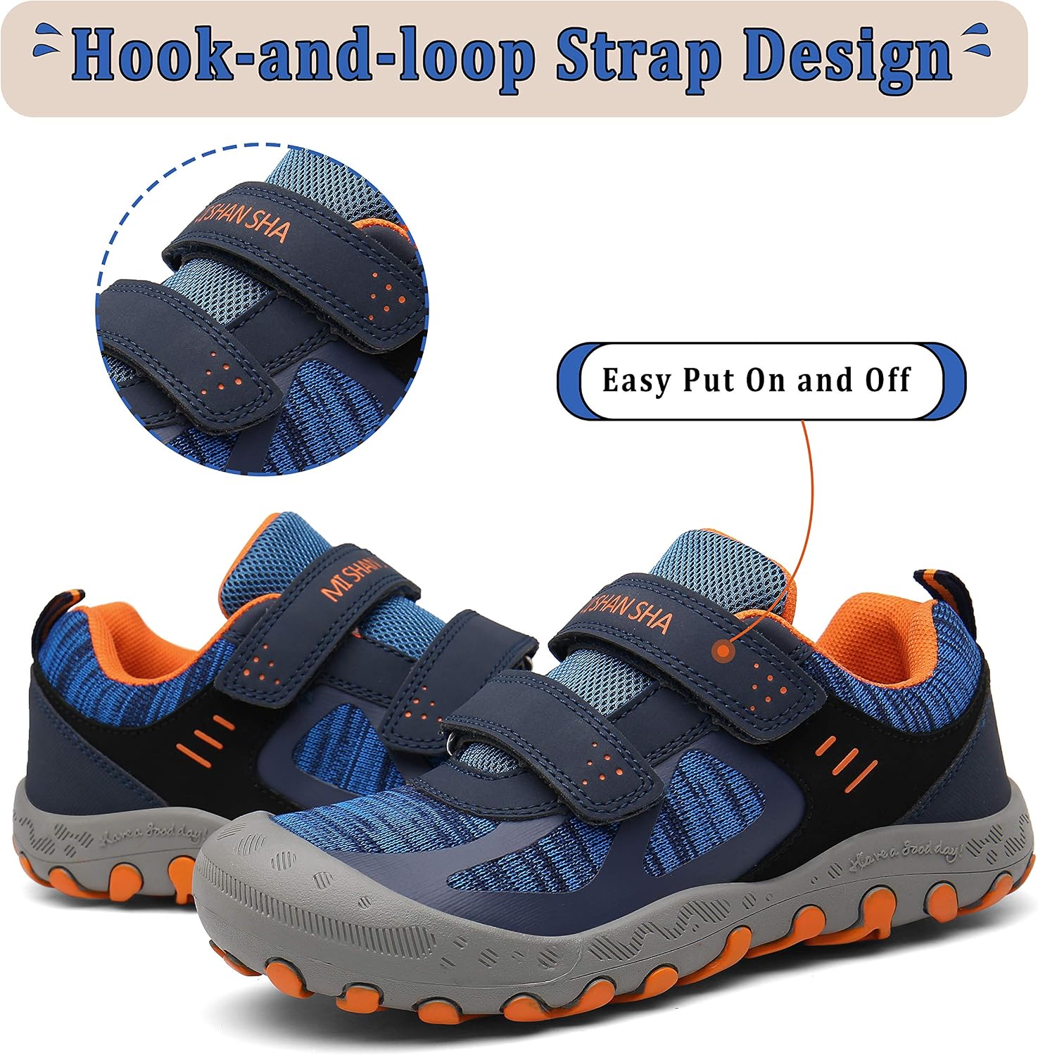 Mishansha Kids Hiking Boots Toddler Boys Girls Hiking Shoes Outdoor Trail image 5