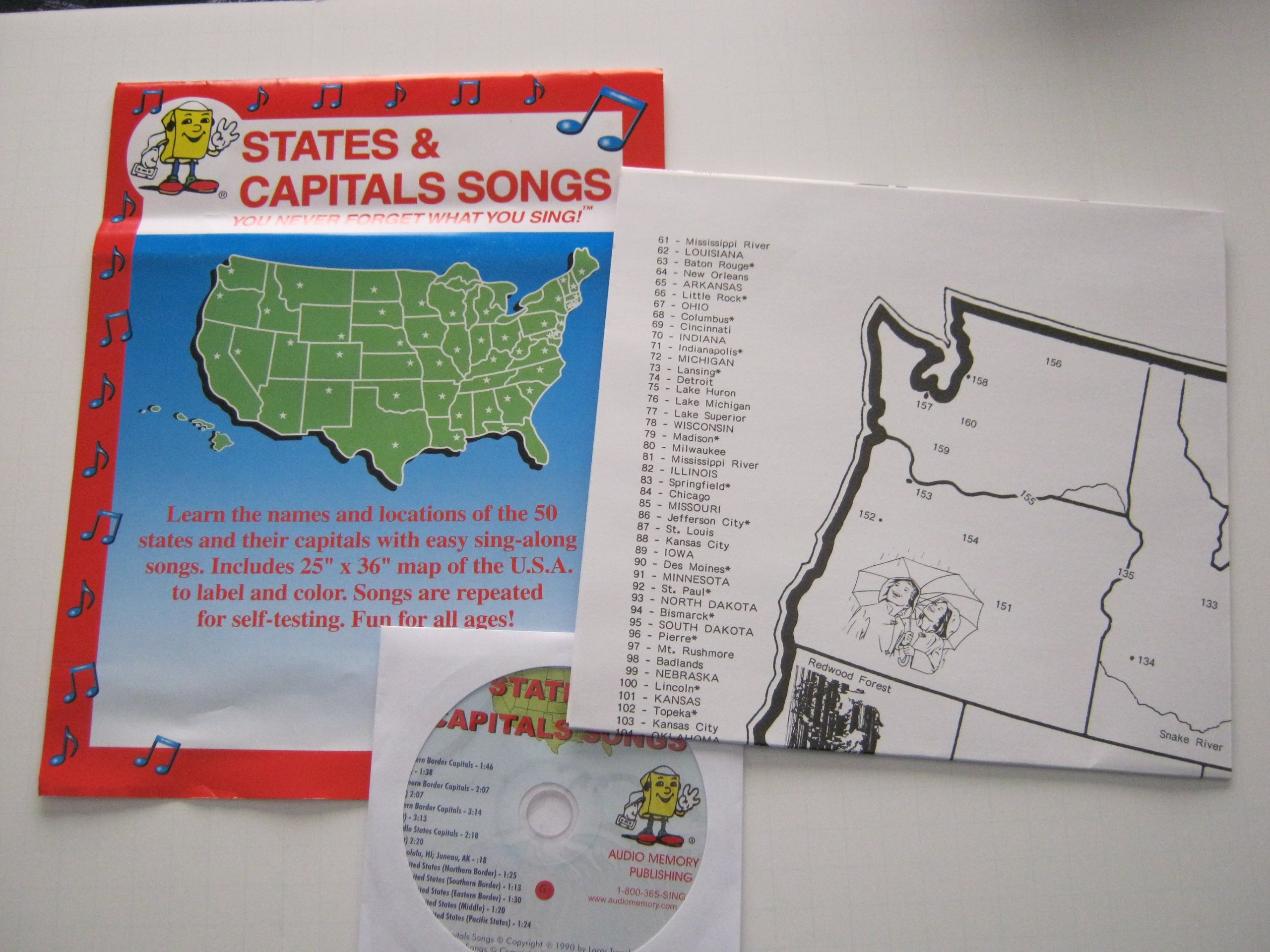 States and Capitals Songs