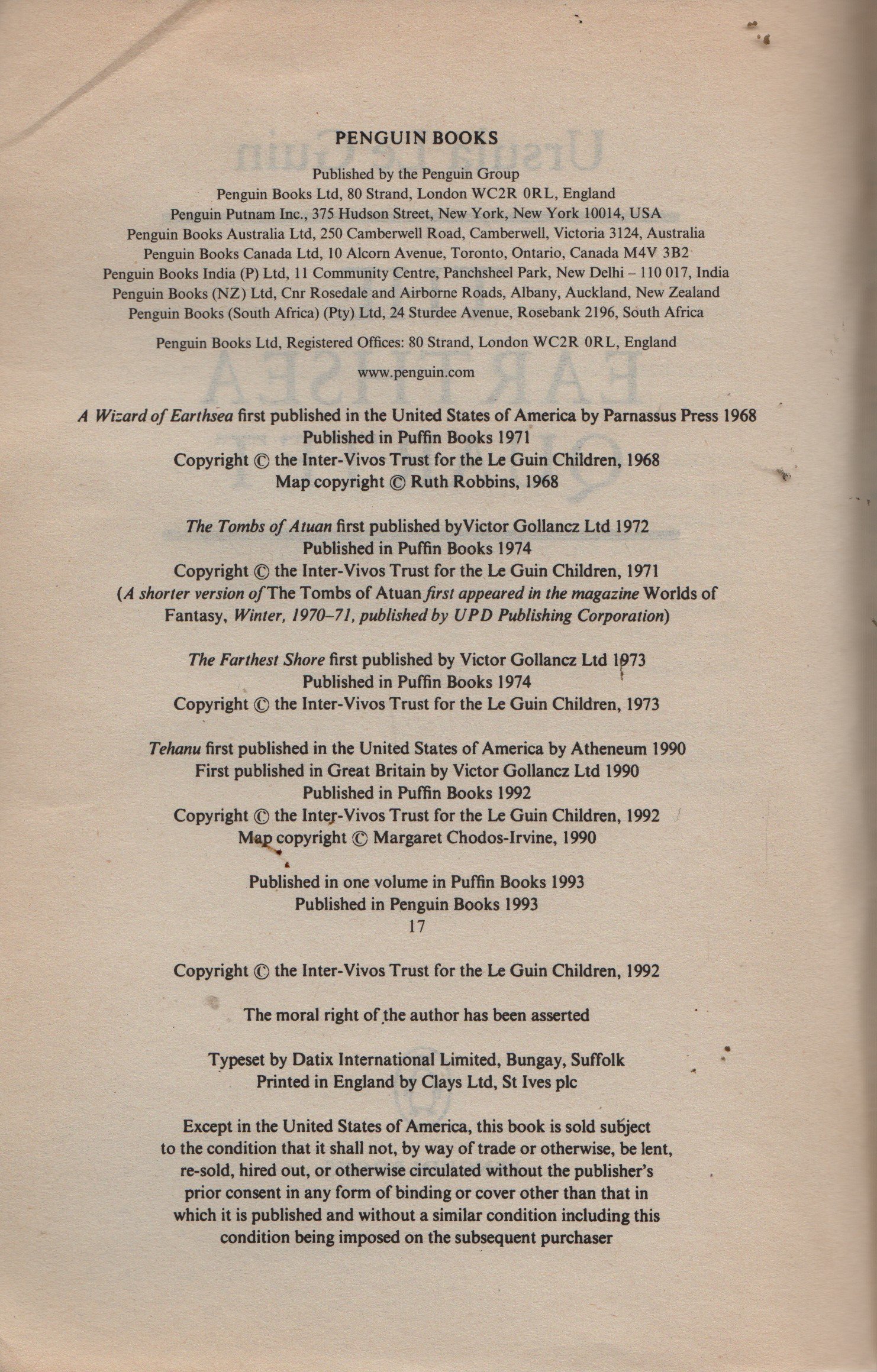 Earthsea: The First Four Books