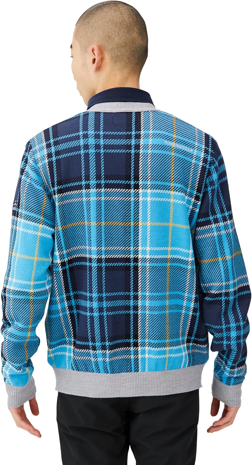 Kinloch Anderson 金ボタンニット びー】Kinloch Anderson チェック柄