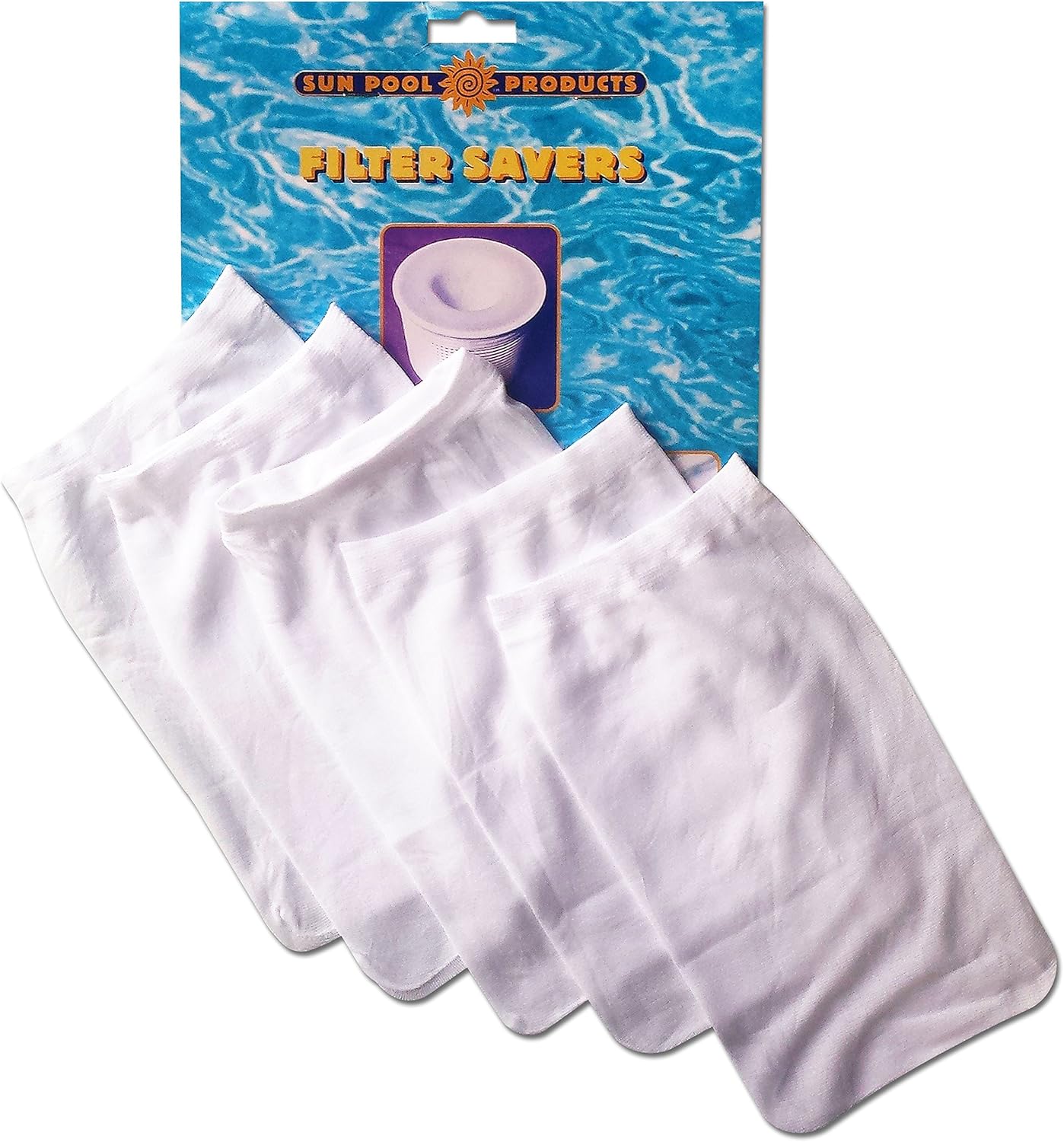 Swimming Pool Spa Skimmer Basket Filter Savers Fine Mesh Bag Socks 5 Pack