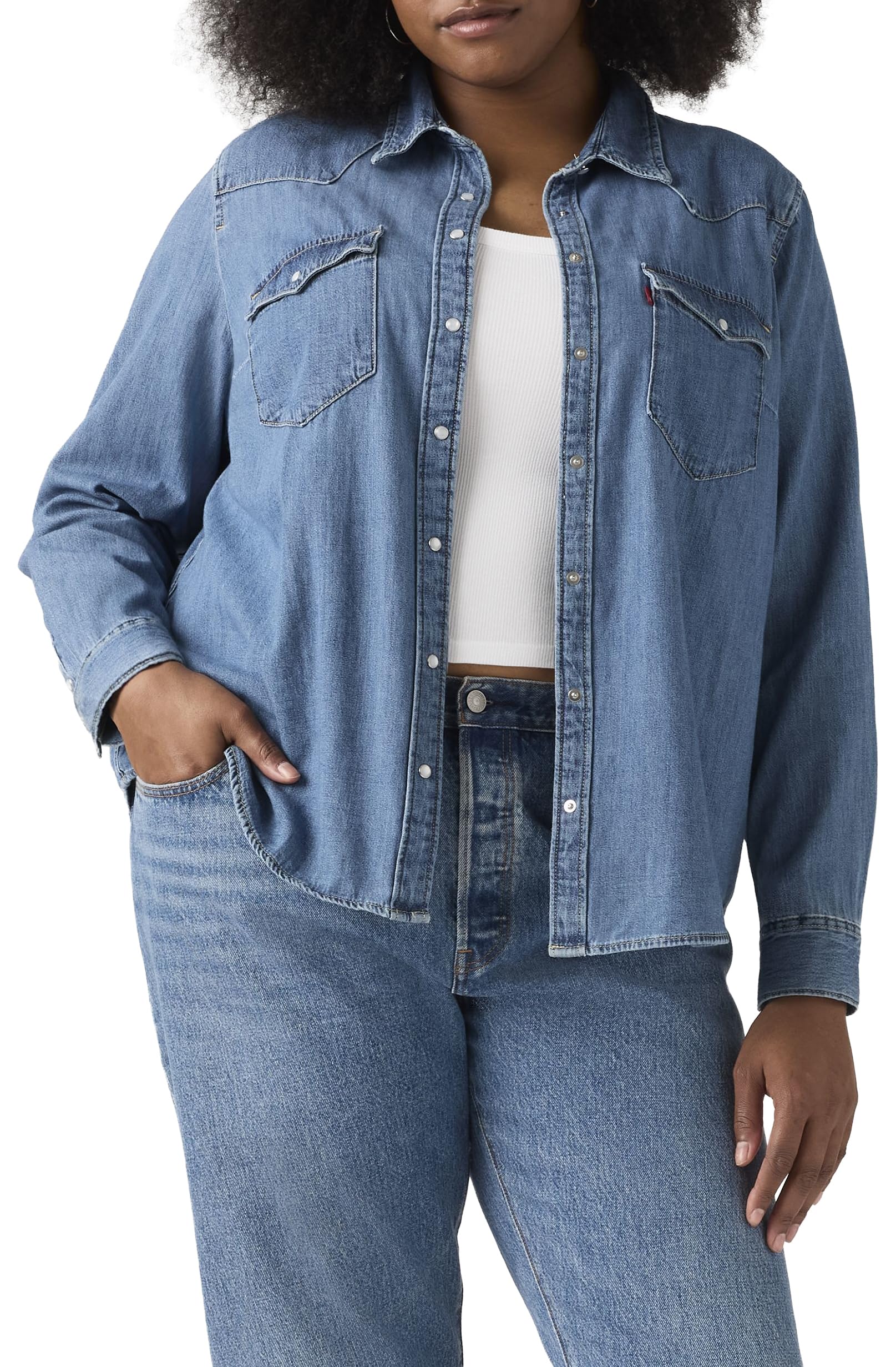 Levi's PL Ultimate Western T3 Camicia Button-Down Donna (Pacco da 1)