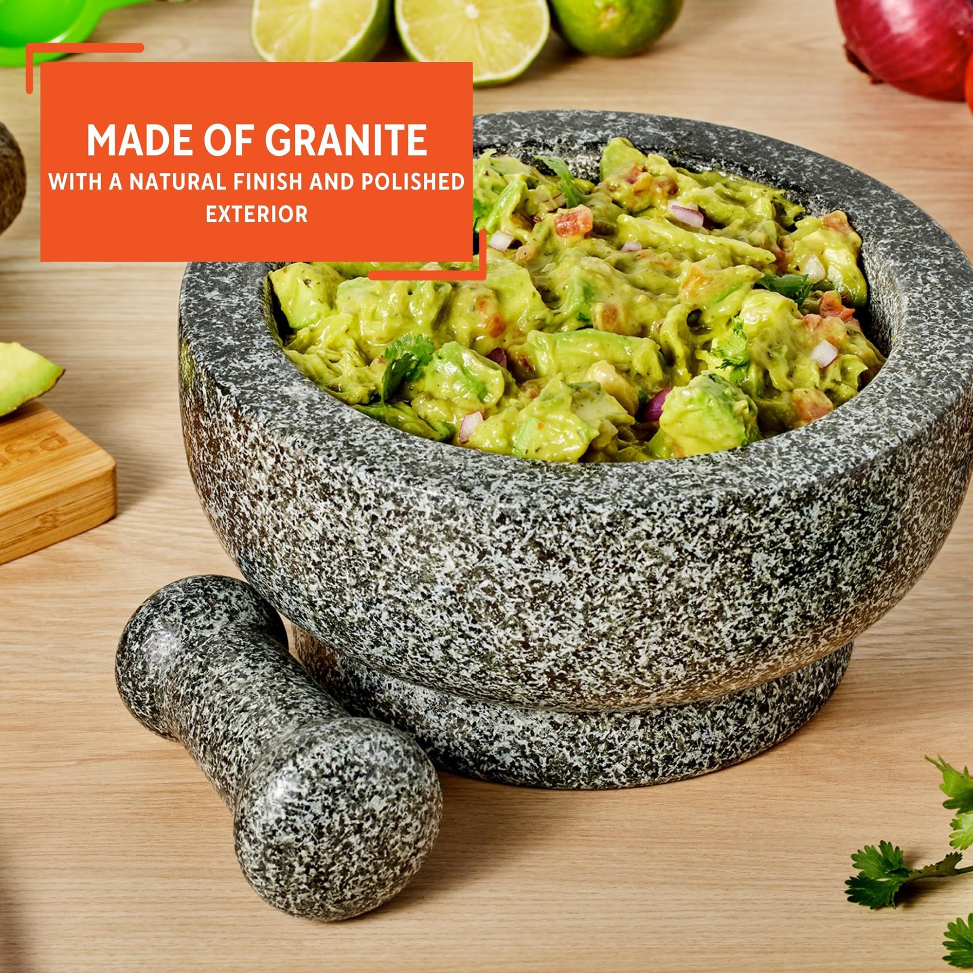IMUSA Stati Uniti Molcajete, 8.5", Granito