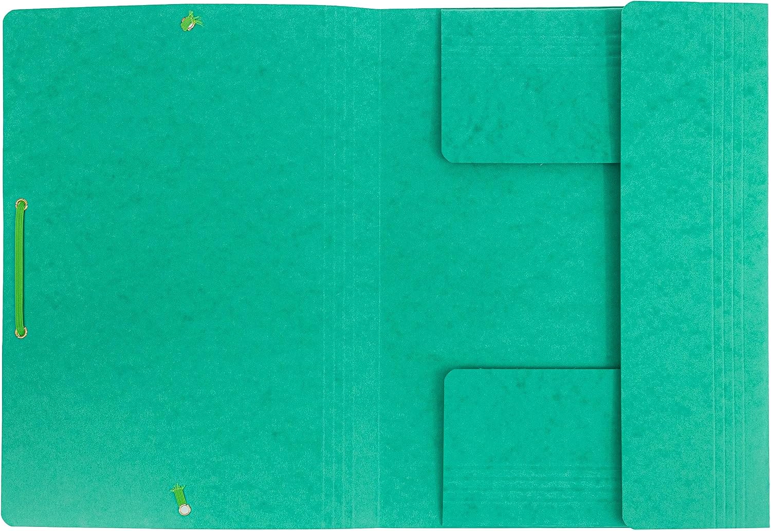 Interdruk - Elasticated File Folder A4 - Colorspan 3-Flap Folder - Pressboard - Green (10-Pack)
