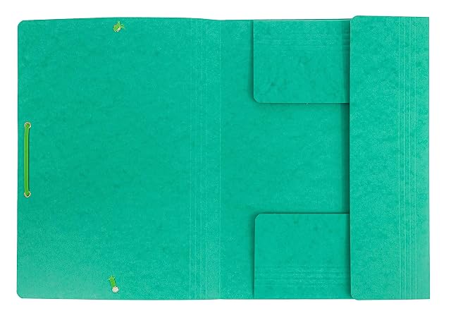 Foto 3 de 3 de Interdruk - Carpeta Manila A4 con Goma - Carpeta Archivadora con Banda Elástica - Verde - Paquete de 10