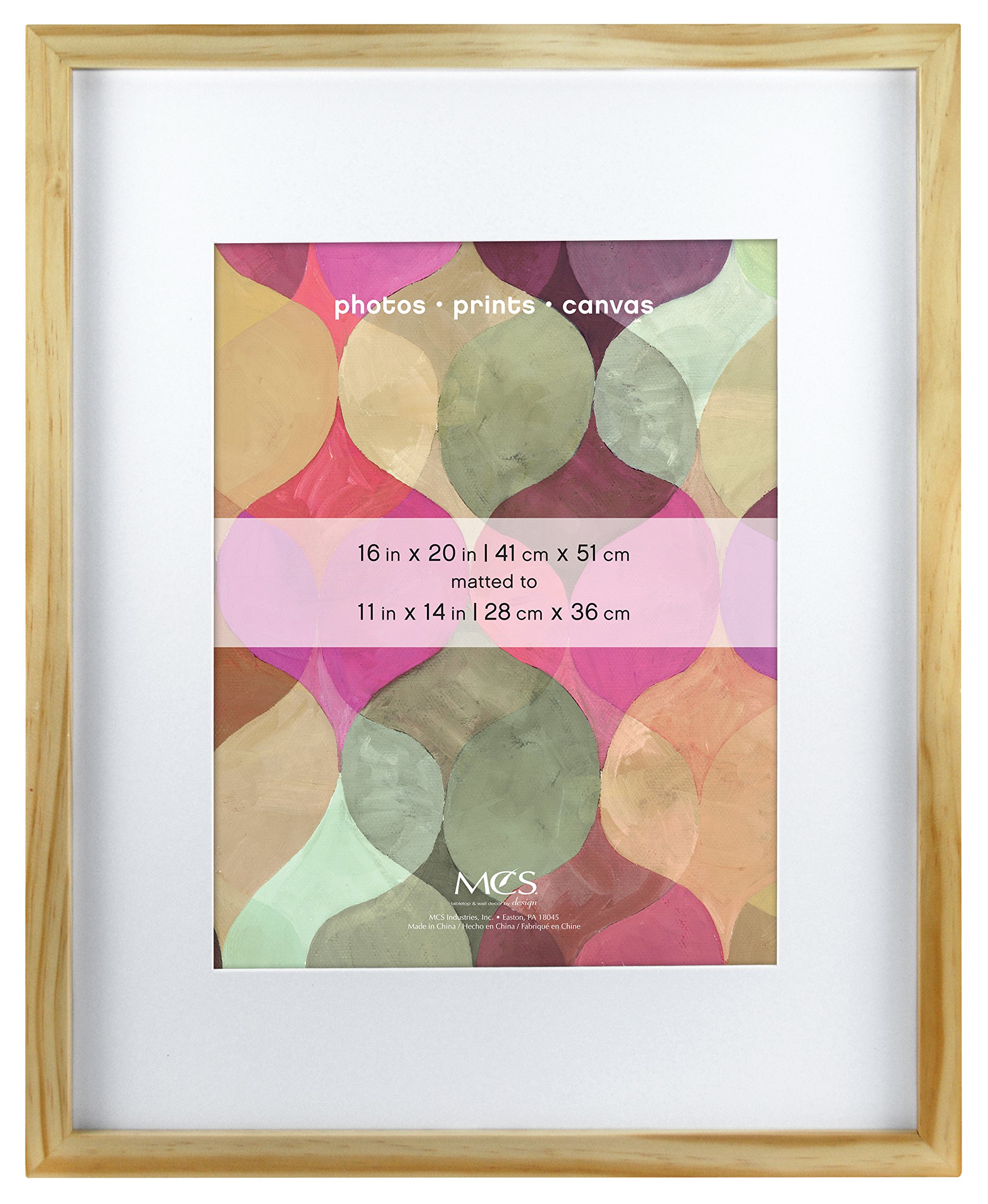 Cadre MCS Art naturel 16x20 grand format pour affiche photo et poster mural