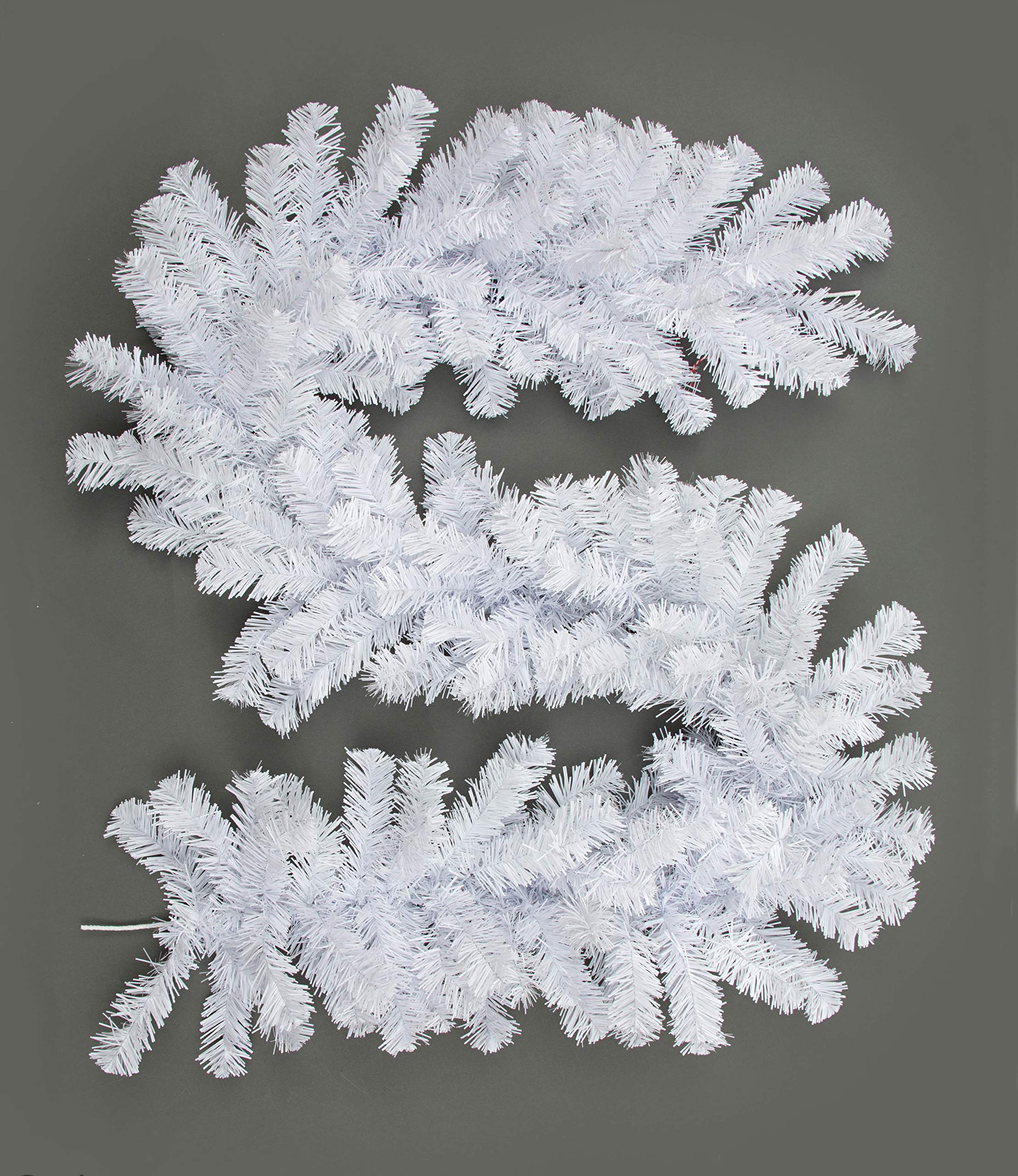 Garden Store Direct (Garland, White Un-Lit) Christmas Garlands And Wreaths - Many Styles