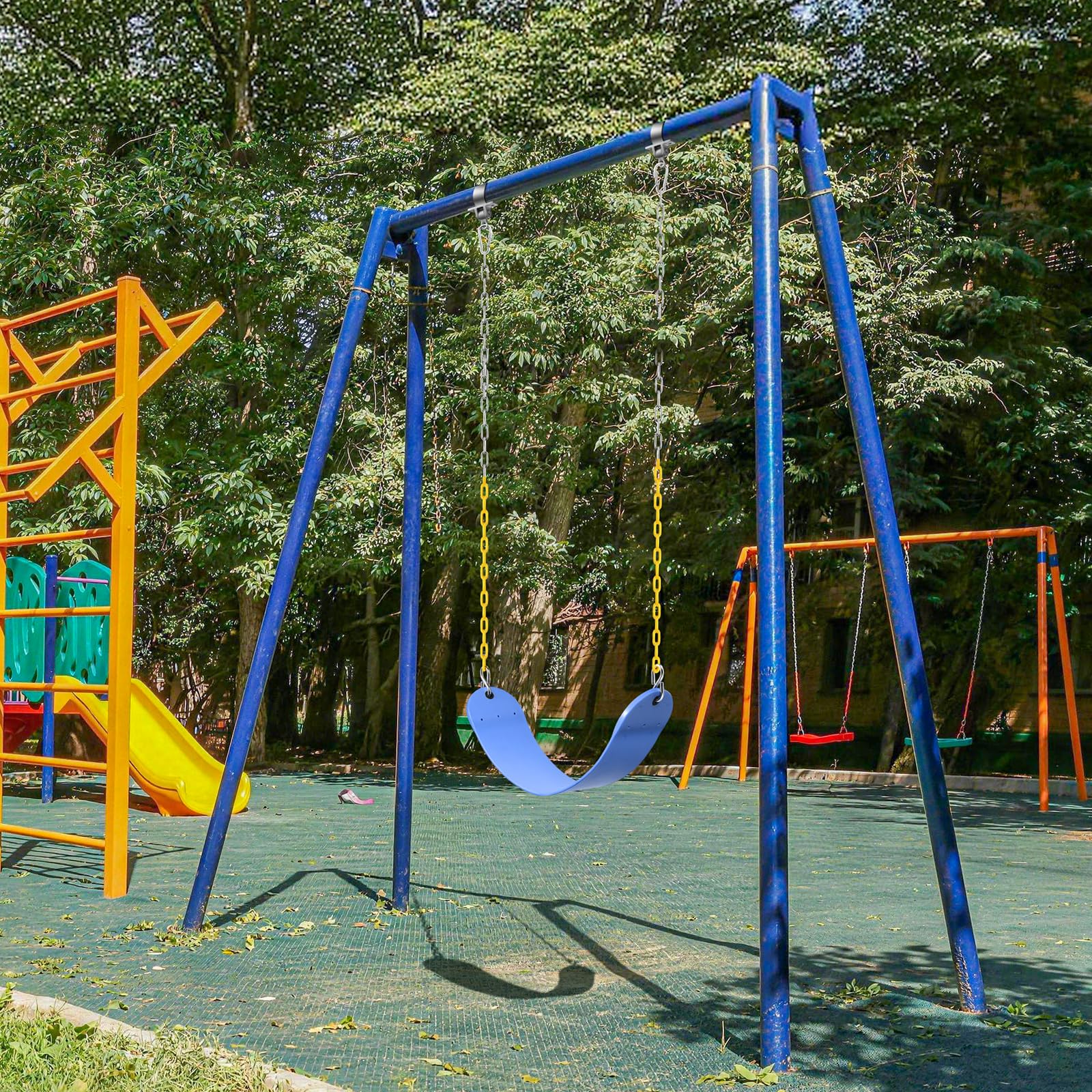 SEKKVY Sedili a dondolo con catene resistenti da 167,6 cm, accessori di ricambio per altalene con ganci a scatto, supporto per altalene per bambini, 113,4 kg, per parco giochi all'aperto, altalena