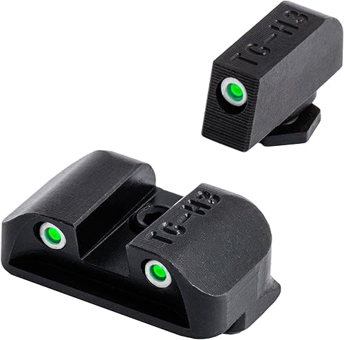 Miniatura 2 de TRUGLO Tritium - Miras nocturnas que brillan en la oscuridad para pistolas Glock, Glock 17, 17L, 19, 22, 23, 24 y más y herramienta real Avid 2 en