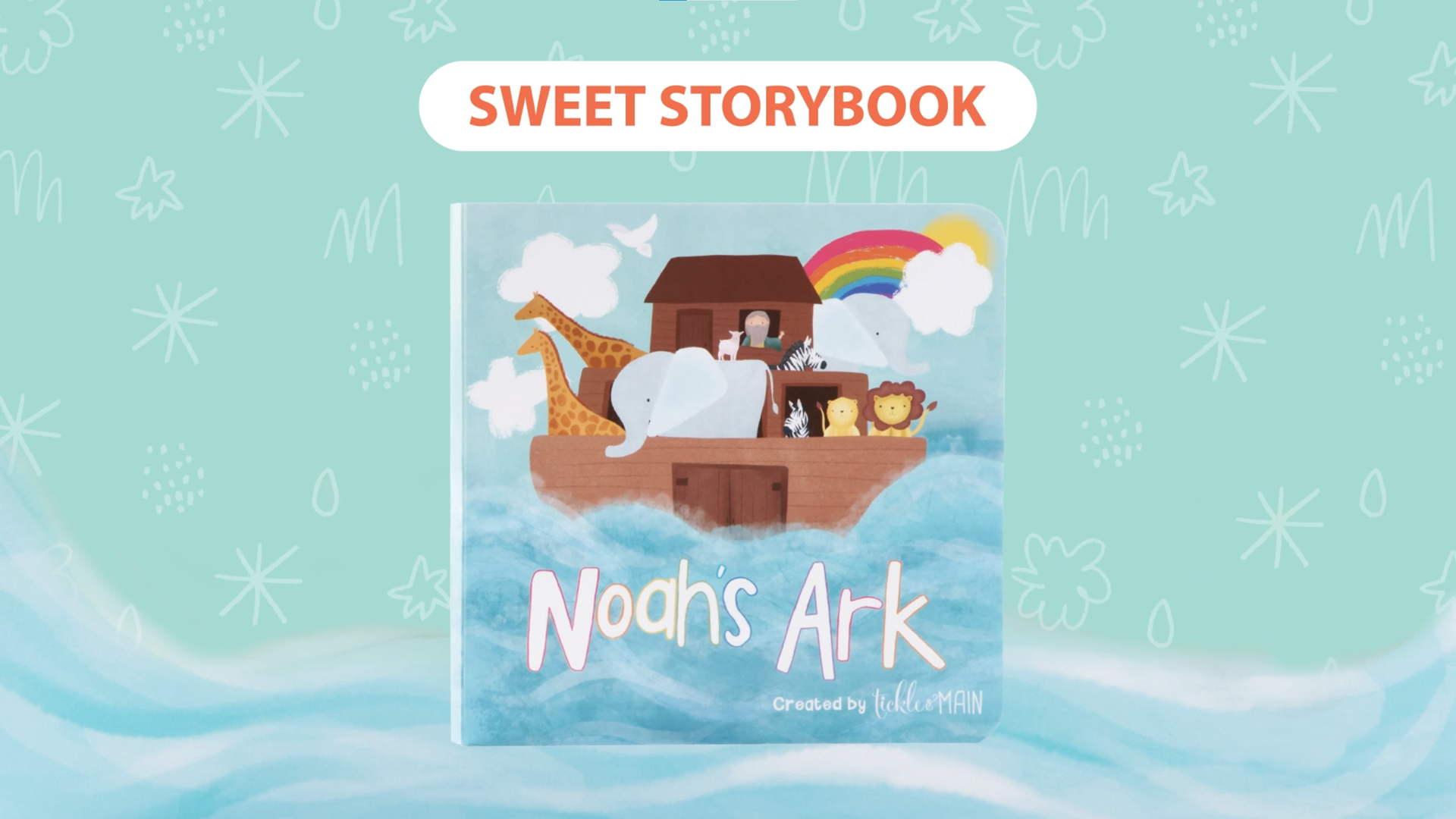 Amazon.com: Tickle & Main Noah's Ark Baptism Gifts for Boys Book