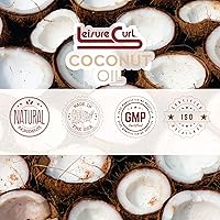 Vista 5 de Leisure Curl Hidratante activador de rizos de aceite de coco, 8 onzas Revive, define rizos, hidrata, desenreda, ofrece un cabello suave