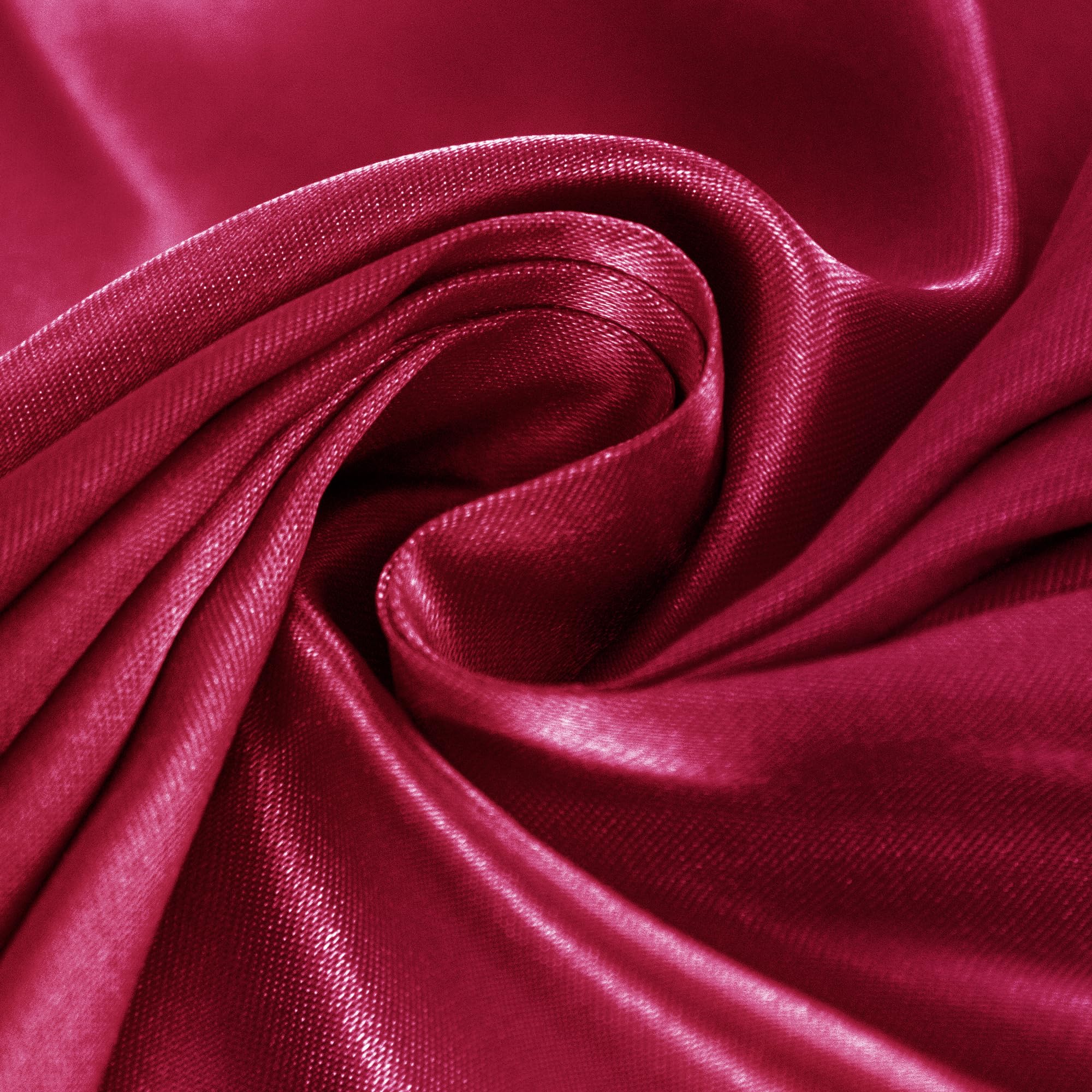 pson Tela de satén rojo vino, 2,5 m de ancho por yarda, tela suave y sedosa para vestidos de novia, costura, manualidades, fabricación de ropa, 5 yardas