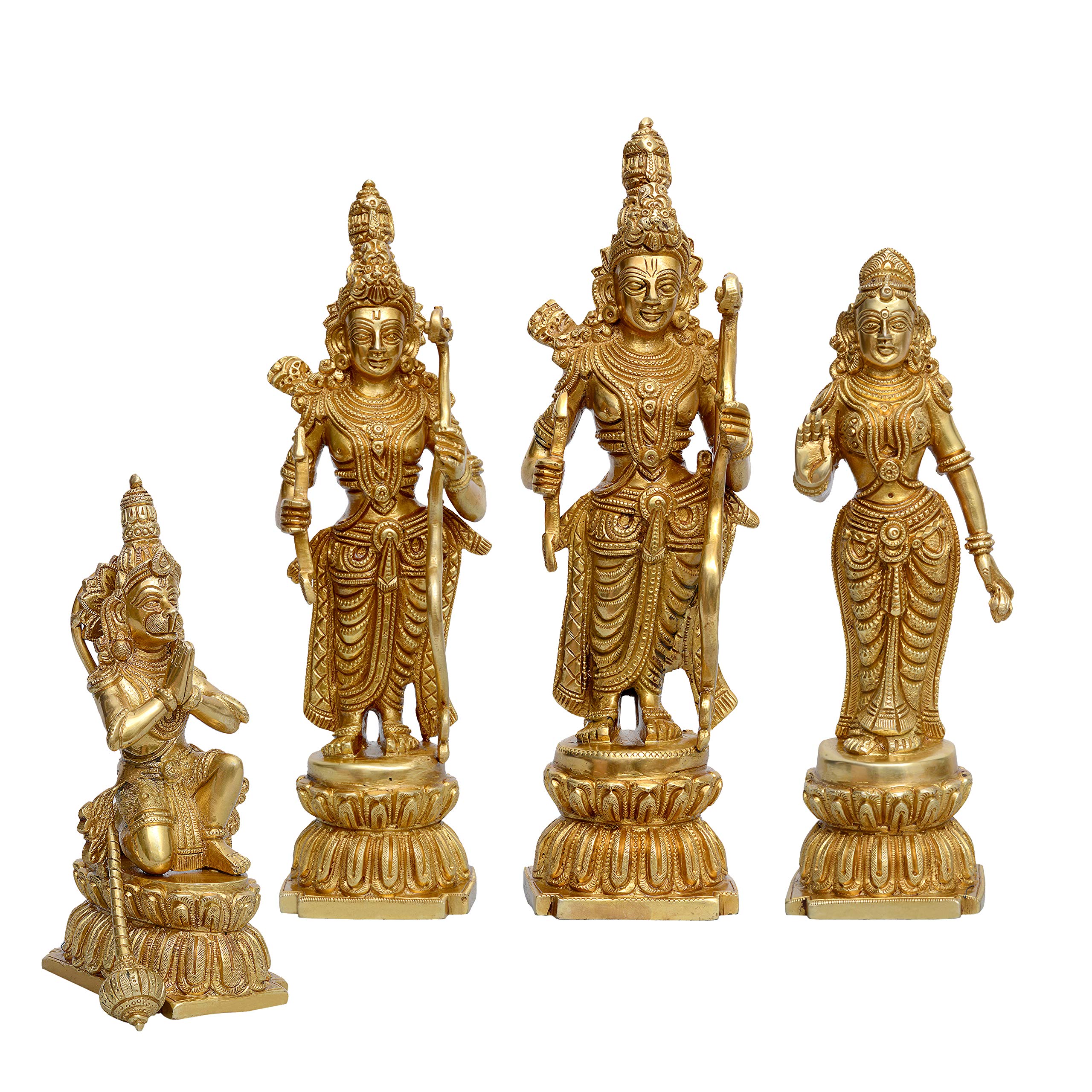 Buy Idol Collections Ram Darbar Brass Ram Sita Lakshman hanumanji