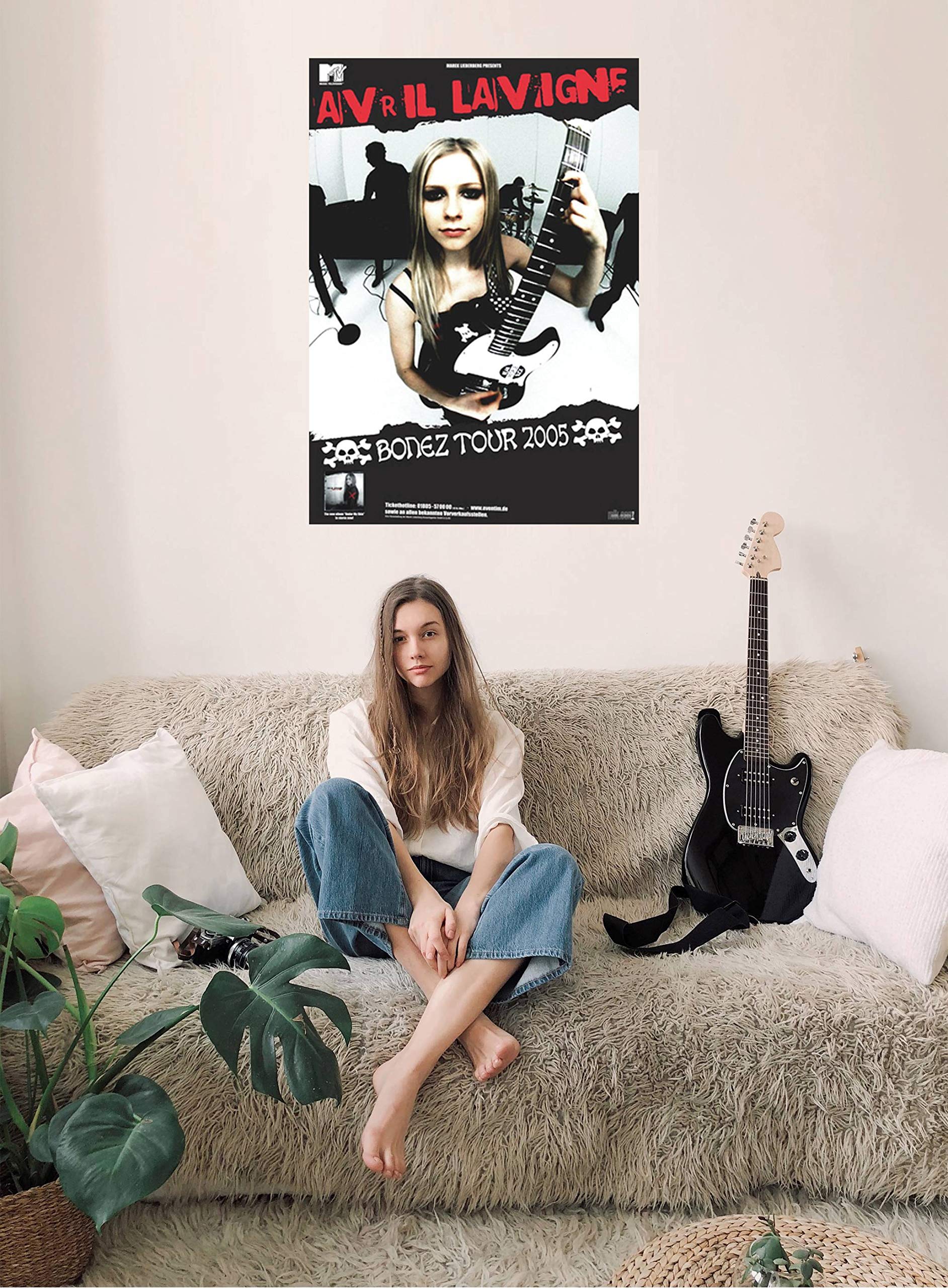 アヴリル・ラヴィーン B2告知ポスター BONEZ TOUR 2005 Avril Lavigne - Bonez, 2005 » Concert Poster | Live Concert Event