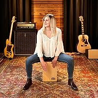 Vista 7 de Cajón para música, compacto, de madera de abedul con lazos internos