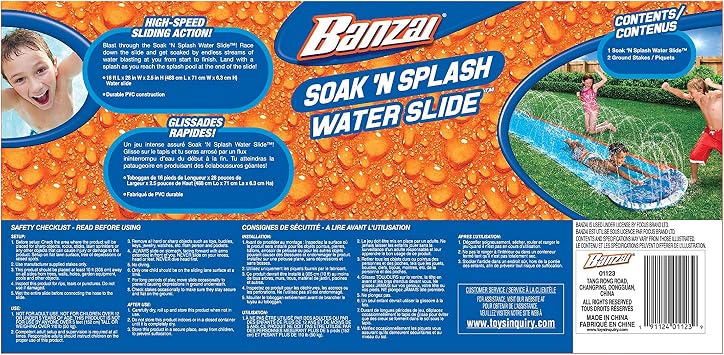 Banzai Soak 'N Splash Water Slide