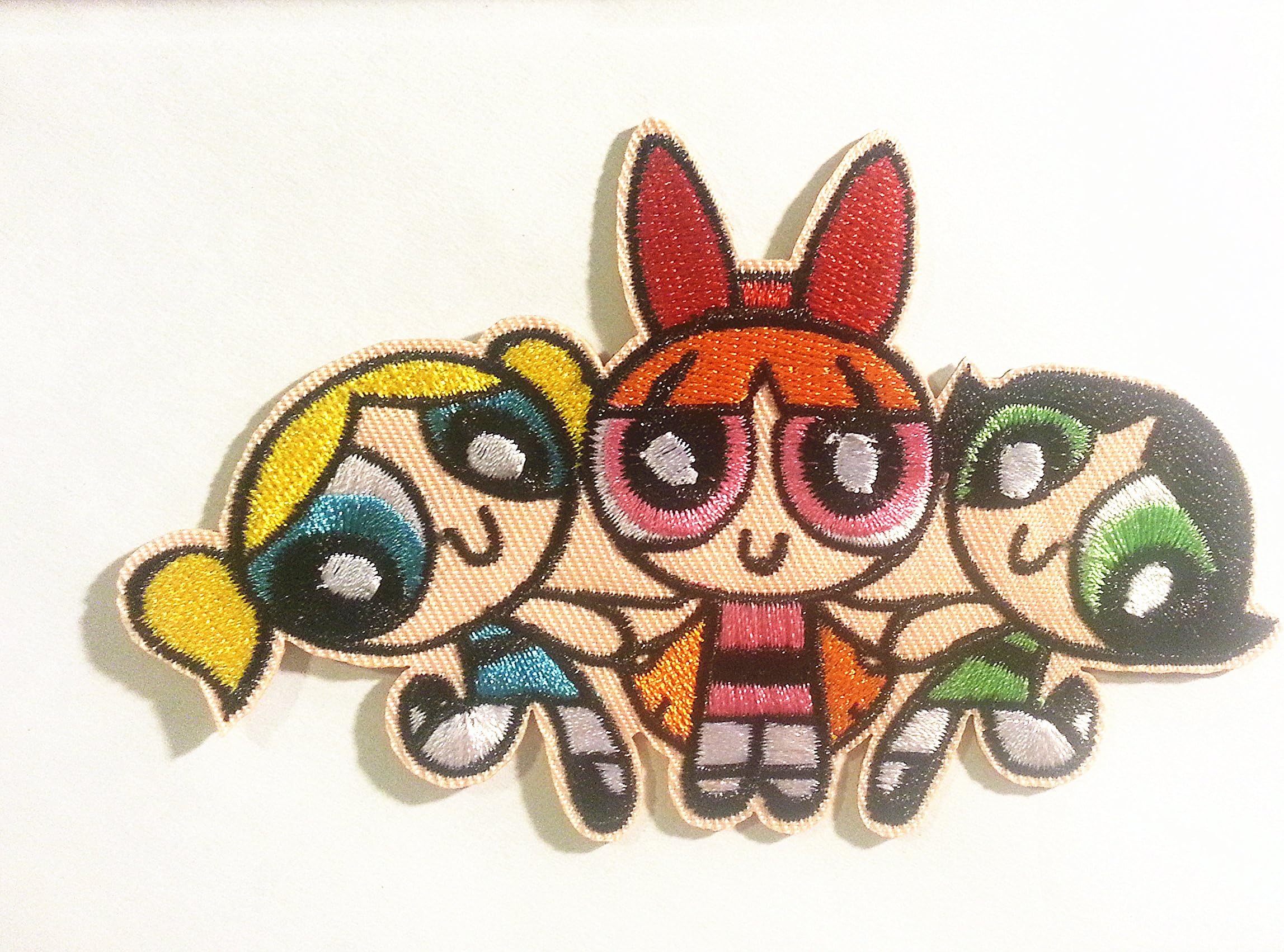 2pcs.powerpuff Girls Blossom Bubbles and Buttercup Iron or Sew on Patch