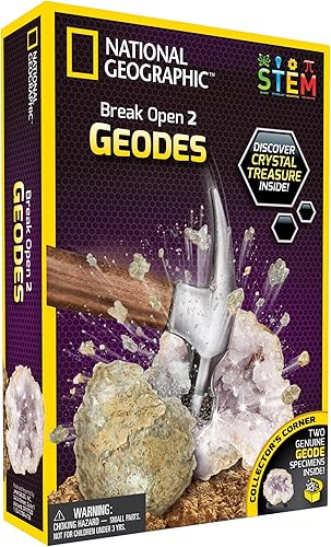 National Geographic Kit de ciencia 'Break Open 2 Real Geodes' disponible en Yaxa Guatemala