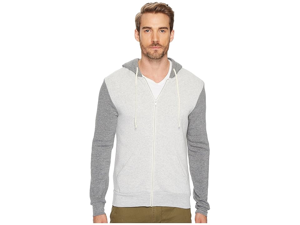 

Alternative Rocky Color Blocked Hoodie (Eco Oatmeal/Eco Grey) Men's Clothing