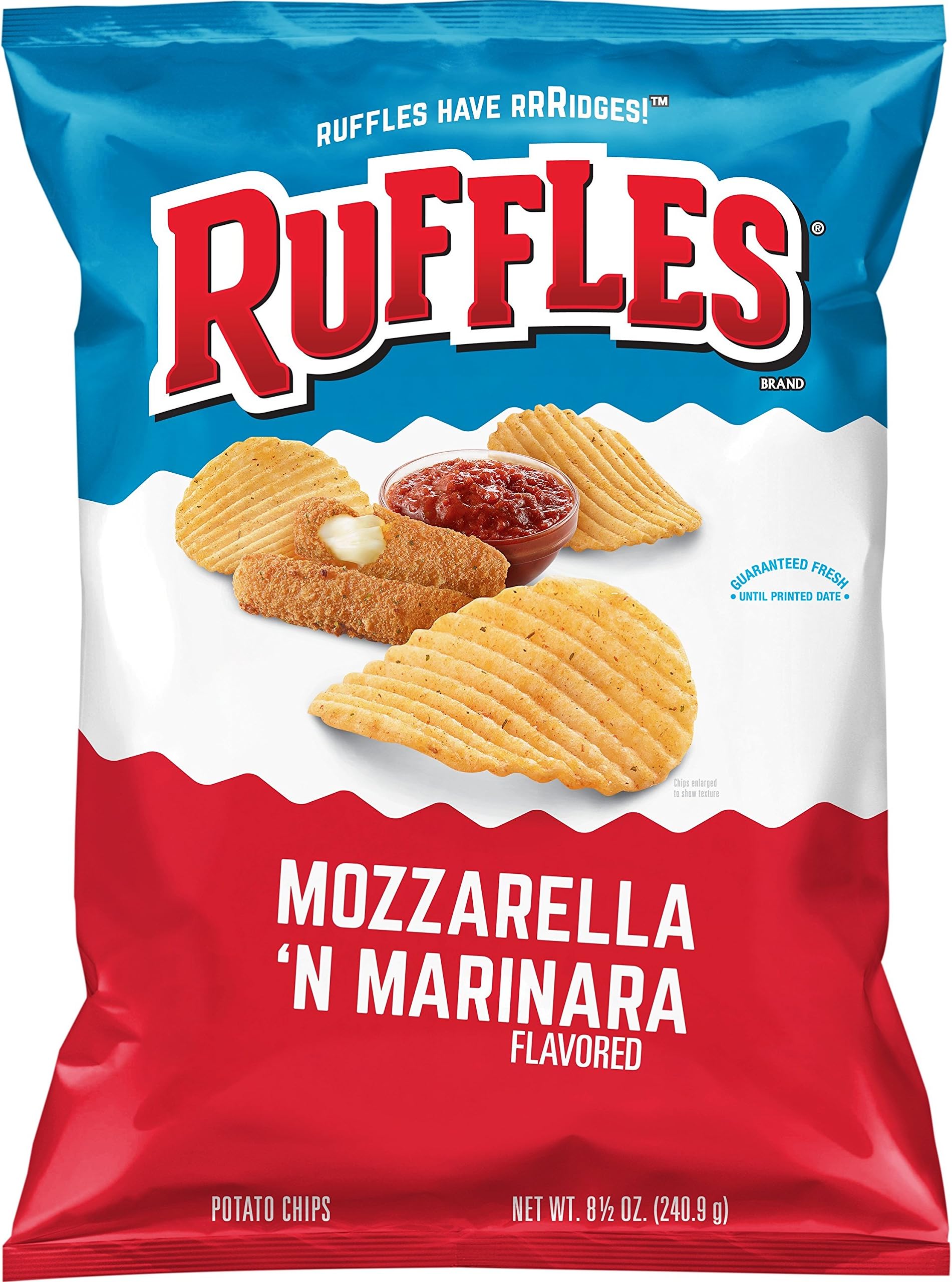 Ruffles Mozzarella & Marinara Flavored Potato Chips, 8.5 Ounce