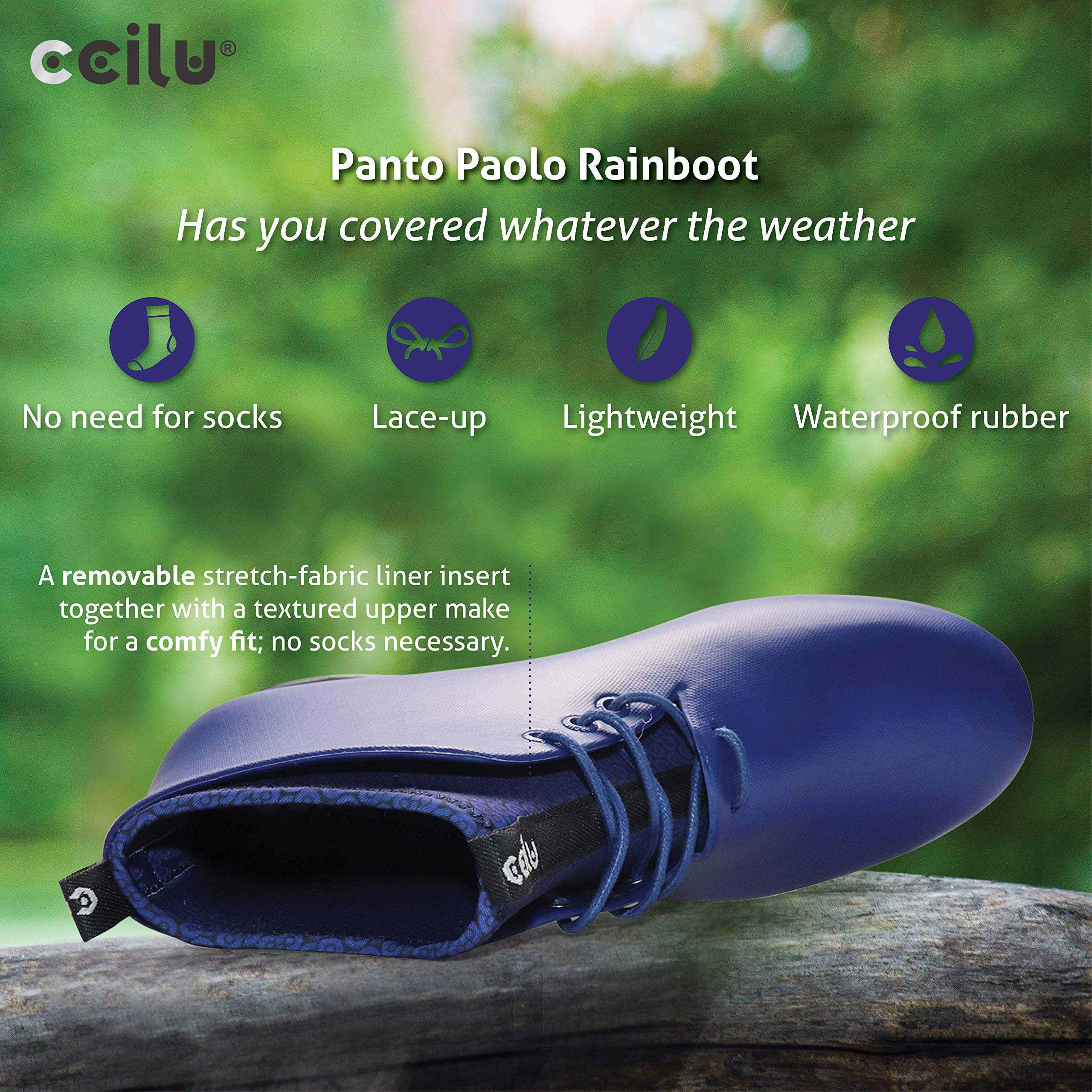 Ccilu Mens Panto Paolo Waterproof Rain Boots Desertcart Tunisia