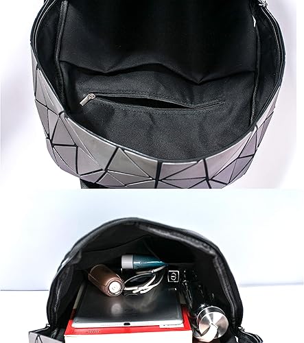 Miniatura 5 de LorranTree Mochila geométrica mochilas luminosas holográfica reflectante bolsa Lumikay bolsas irredescent mochila arco iris