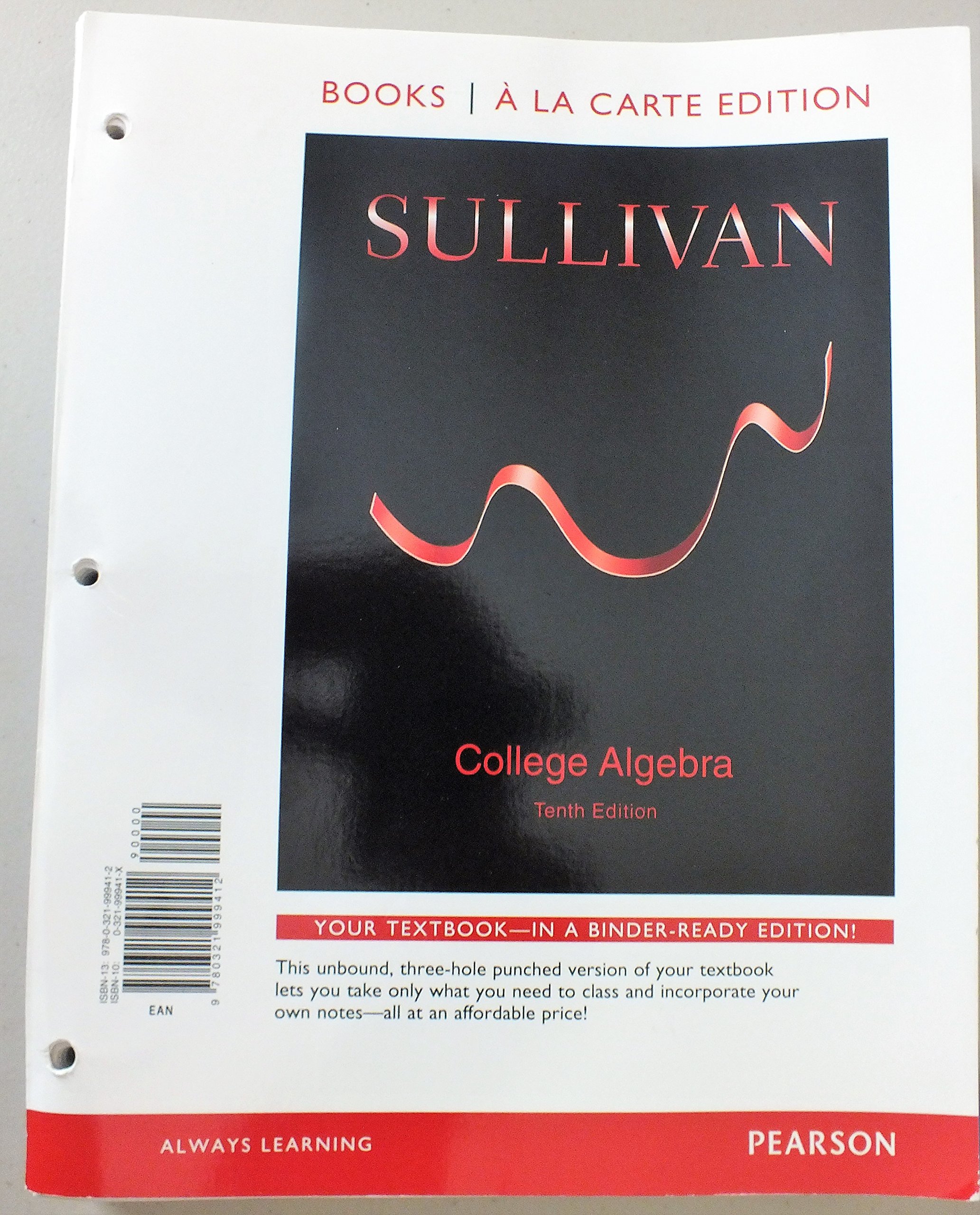 College Algebra, Books a la Carte Edition