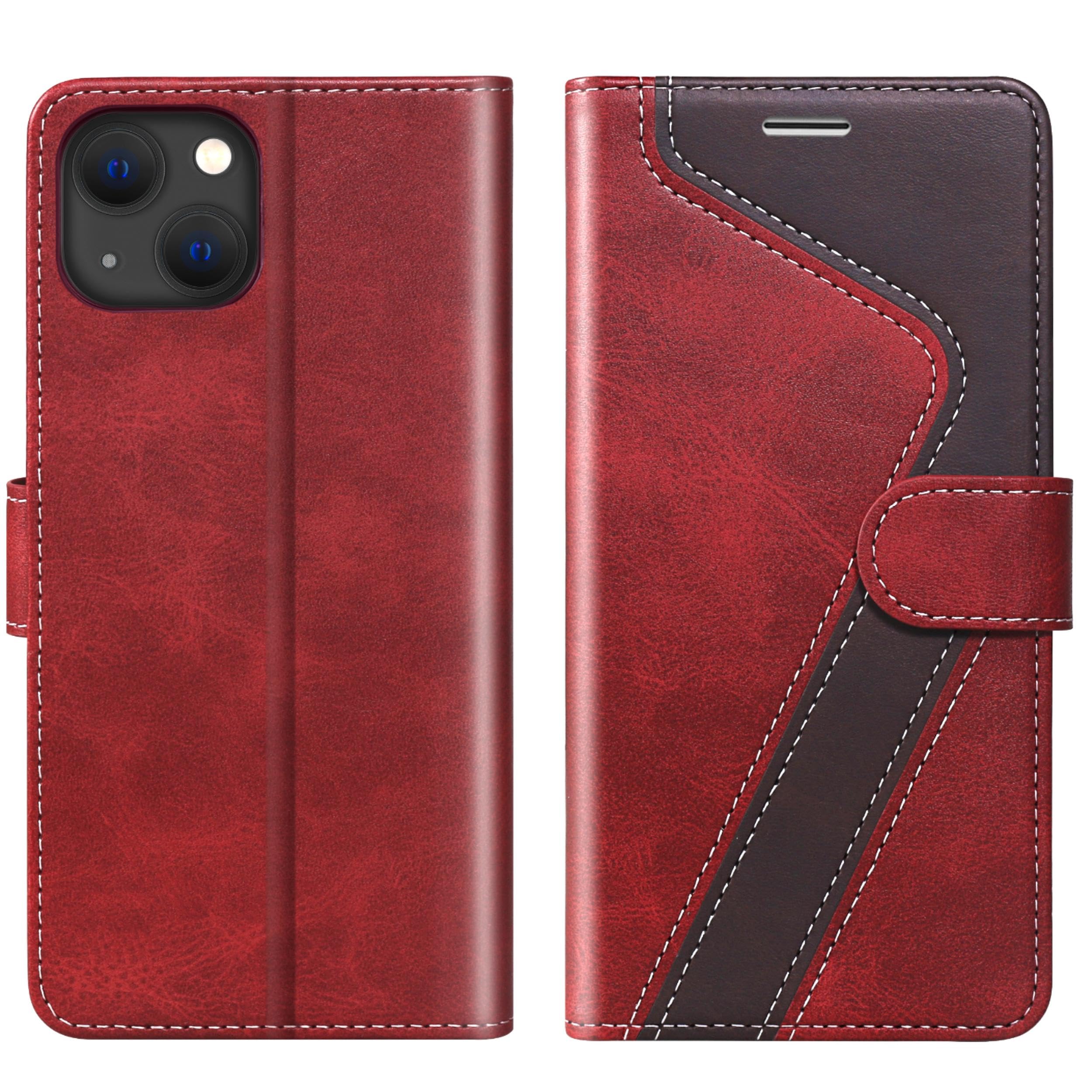 CIVICASE for iPhone 15 Plus Wallet Case,Leather Flip Case RFID Blocking Credit Card Holder Folio Magnetic Stand TPU Shockproof Cover Compatible with