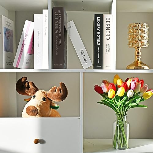 Miniatura 9 de Mandys - Tulipanes artificiales de látex para fiestas decoración de bodas y fiesta para el hogar