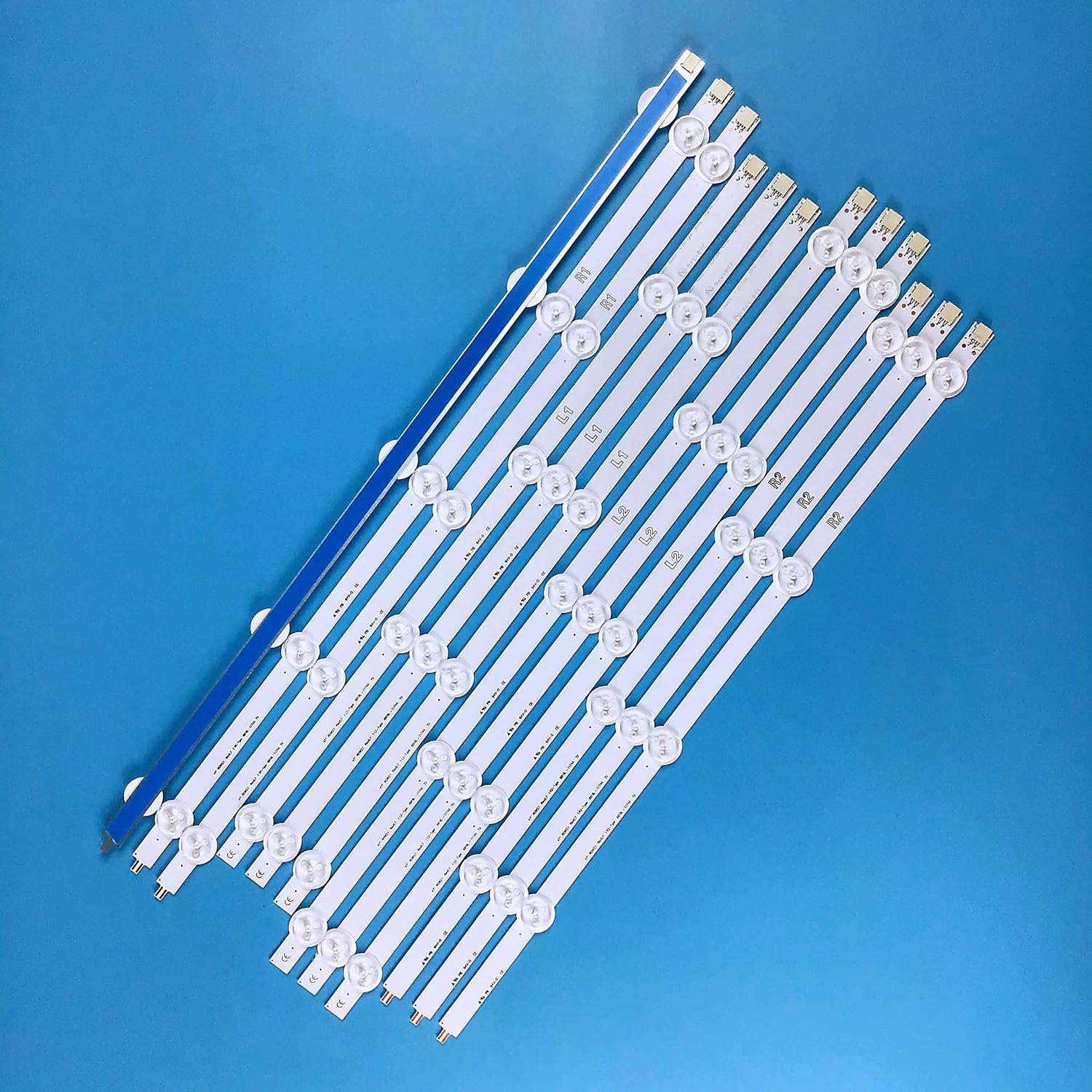 PANMILED 12 PCS LED Backlight Strips for LG 47" TV 47LN5200 47LA6200 47LN5700 47LN575S 47LA615V 47LN5400 47LA620V 47LA621S 47LA621V 47LN5707 47LN5708-ZA 47LN570R-ZA 47LA620S 6916L-1174A 6916L-1175A
