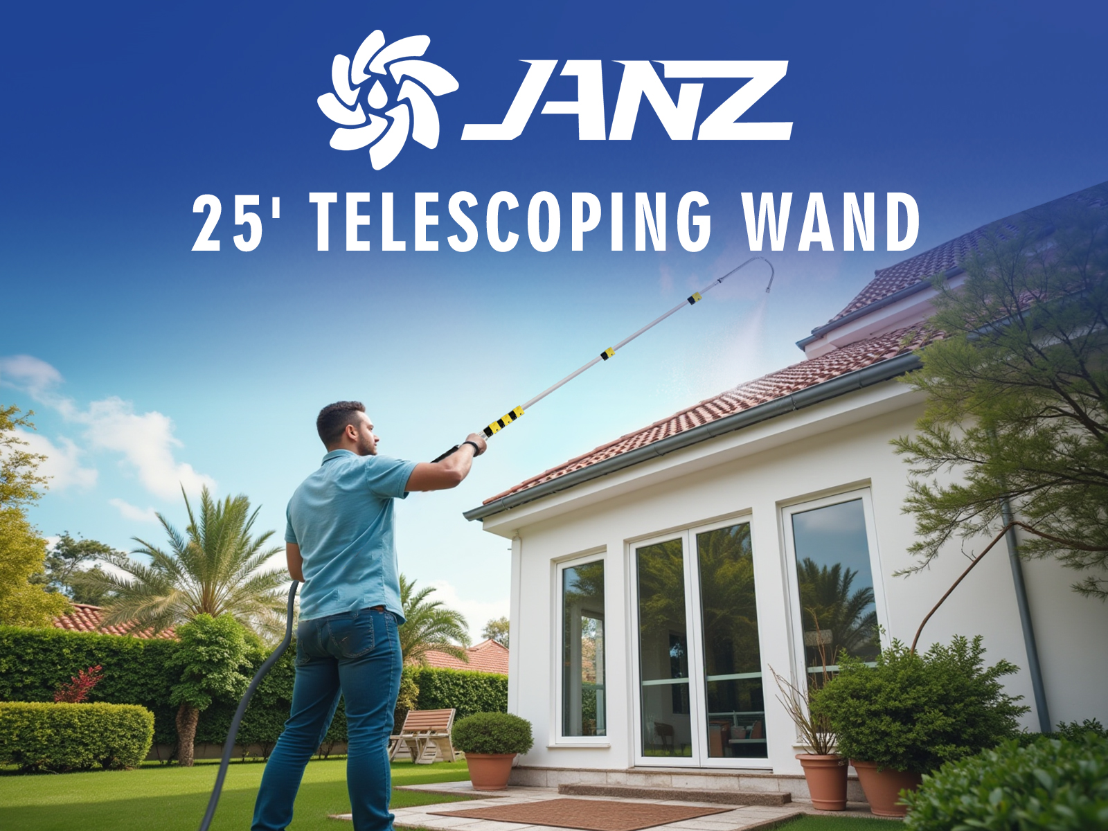 Amazon.com: JANZ 25 FT Pressure Washer Telescoping Wand with Power