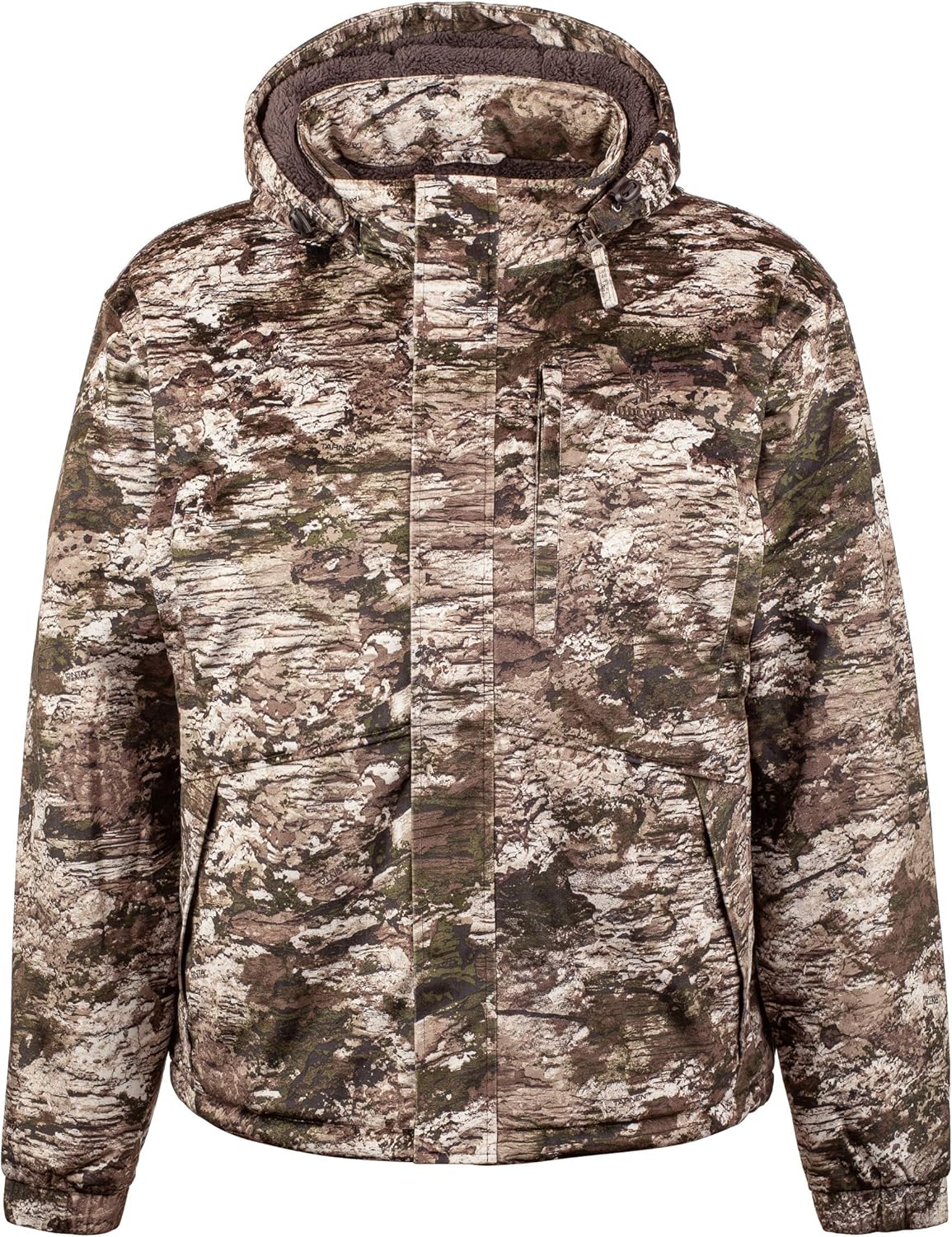 Huntworth Fairbanks Men's Heavy Weight Waterproof Parka Jacket, Tarnen Camo, XL