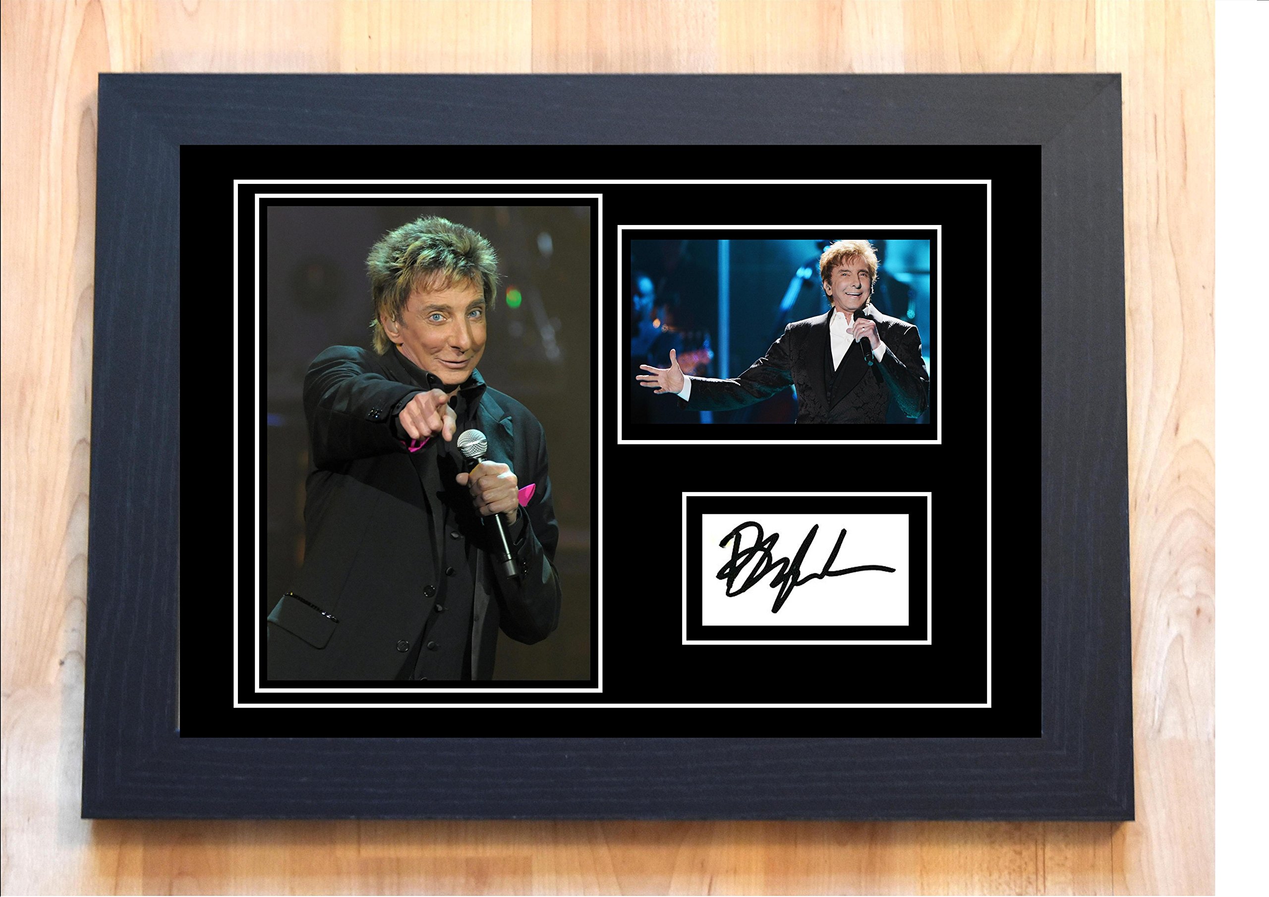 Stunning Quality Barry Manilow Framed Signed Autographed Print