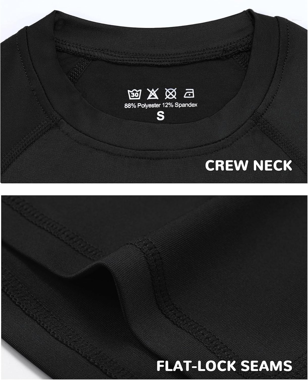 Runhit Boys Compression Shirt Kids Long Sleeve Athletic Undershirt Youth Quick Dry Base Layer for Football Baseball - Image 5