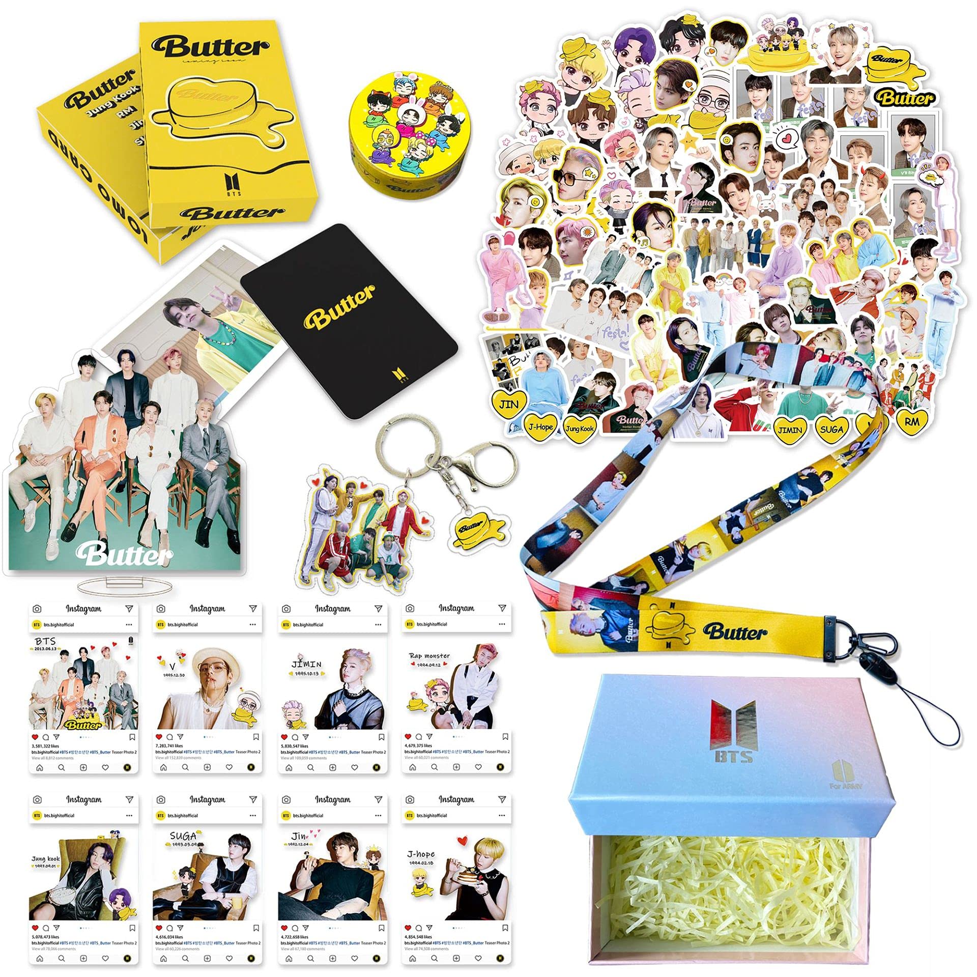 Buy Goodern BTS Bangtan Boys Butter Gift Box Set BTS Lomo Card BTS