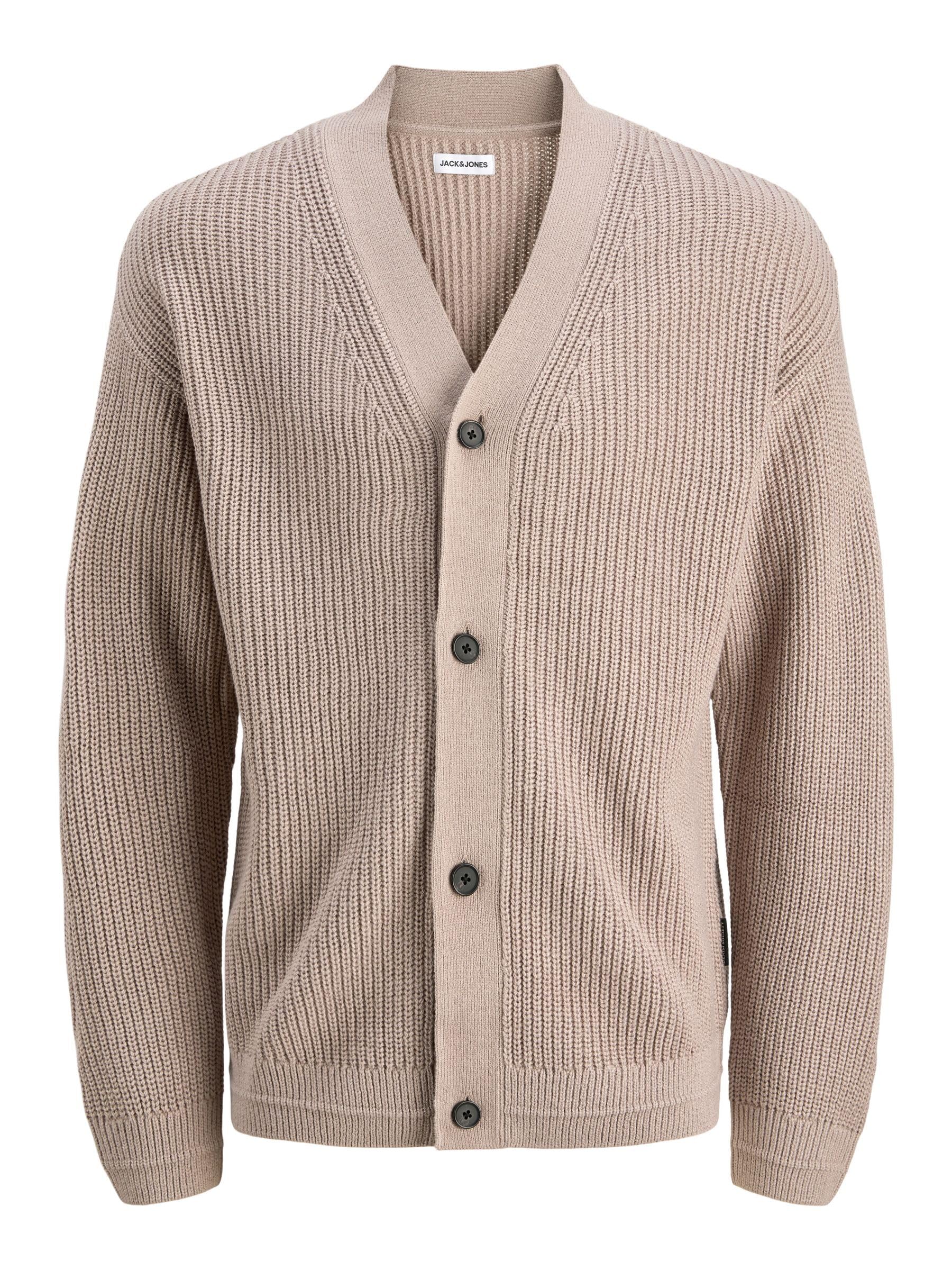 JACK & JONES Male Strickjacke Einfarbig Strickjacke