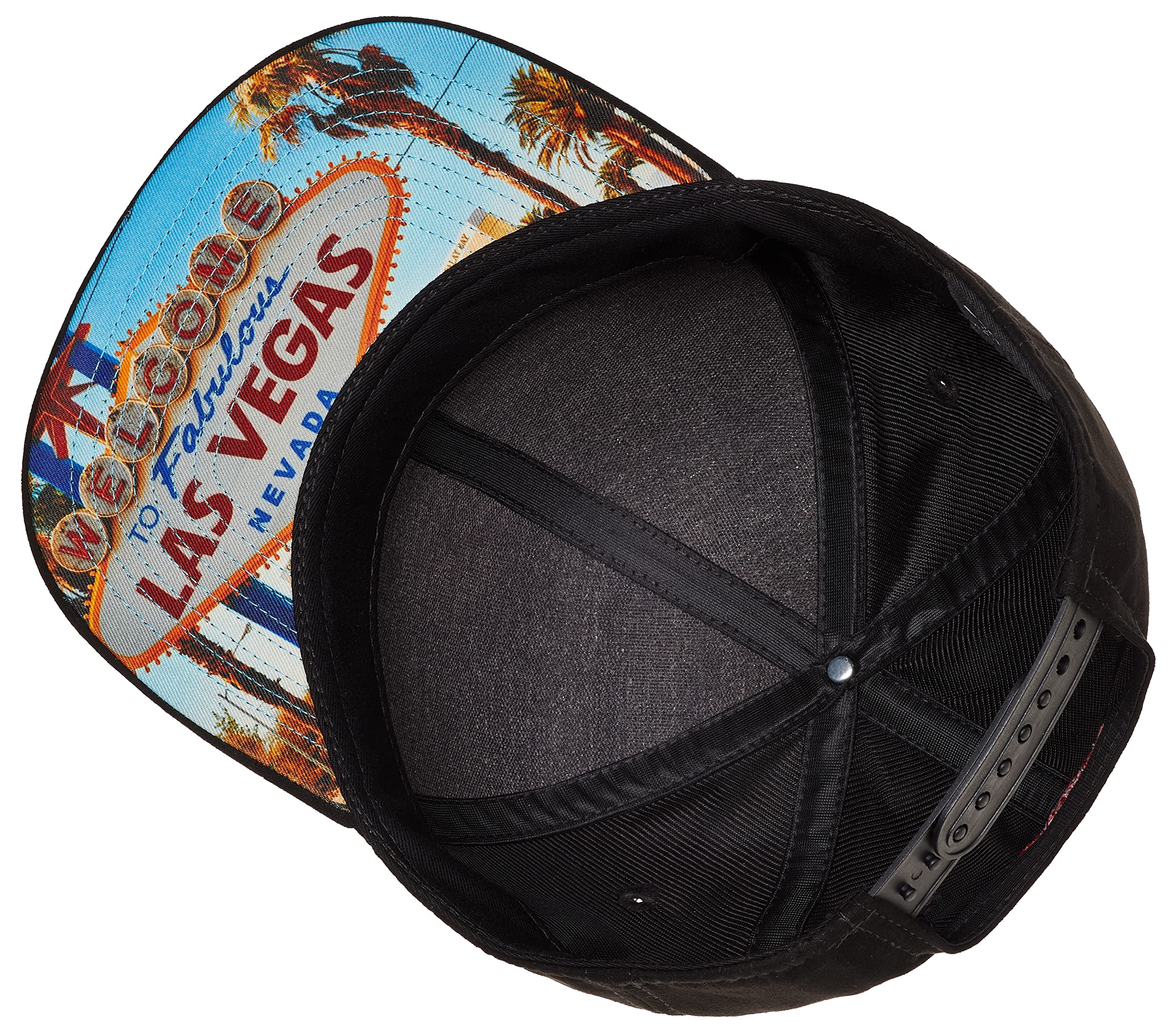 Cadency® - Gorra con diseño de Las Vegas para hombre y mujer, color negro, unisex, talla ajustable, Negro , Talla única