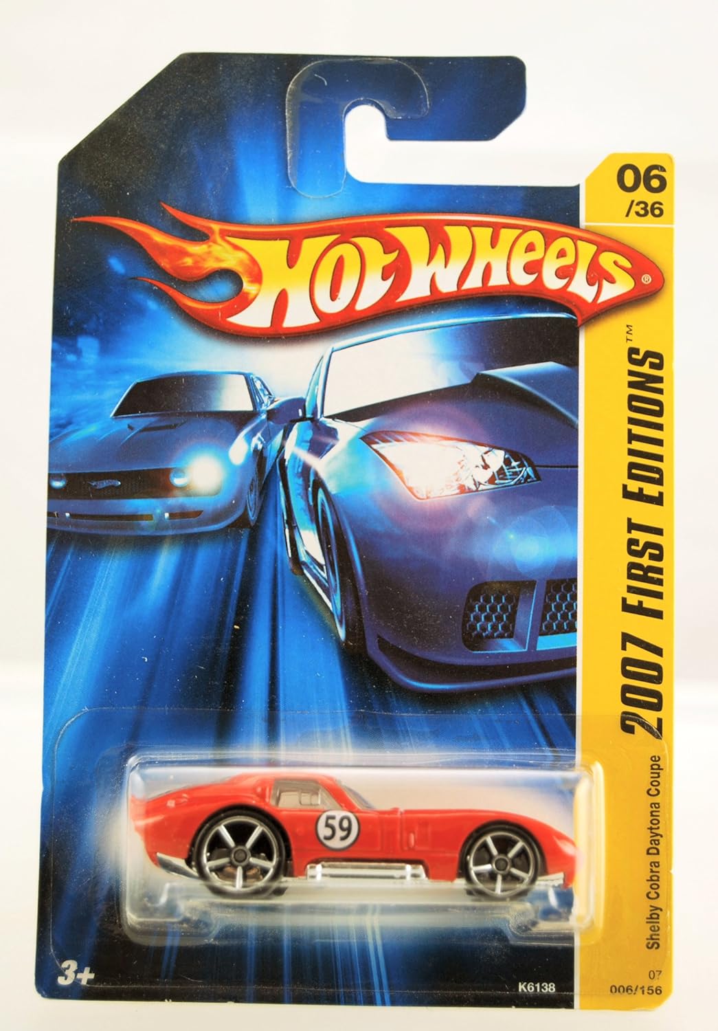 Hot Wheels - 2007 First Editions - Shelby Cobra Daytona Coupe - Bright Red - 06/36 - Limited Edition - Collectible