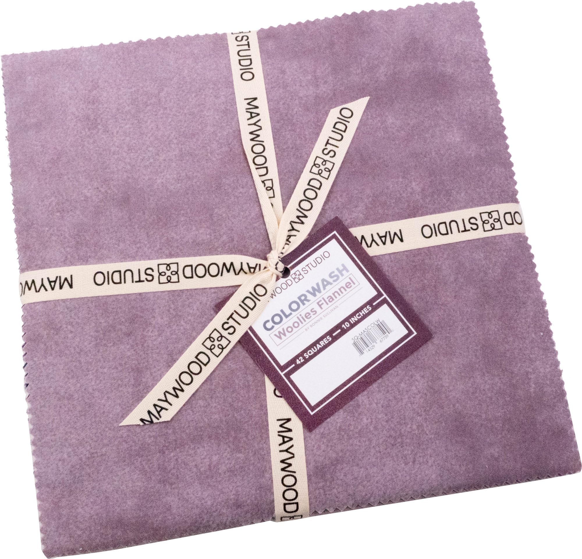 Maywood Studio Assorted Bonnie Sullivan Woolies Flannel Color Wash 10" Squares 42 Pieces Layer Cake