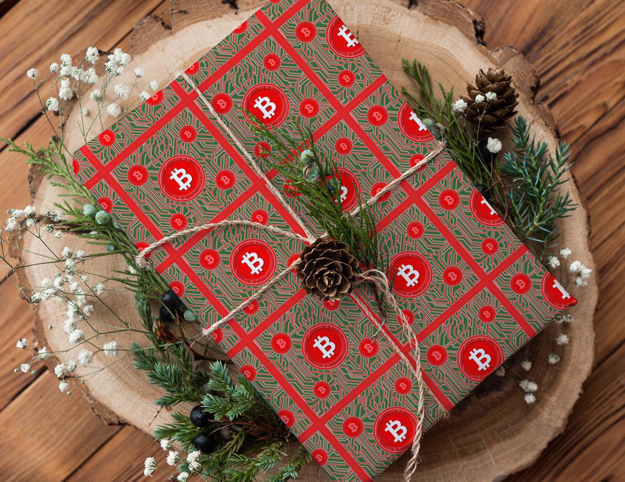 Amazon.com: Christmas Cryptocurrency Coin Premium Wrapping Paper Roll Gift  Wrap Sheet for Presents Birthday Party Decorations (6 foot x 30 inch roll)  : Health & Household