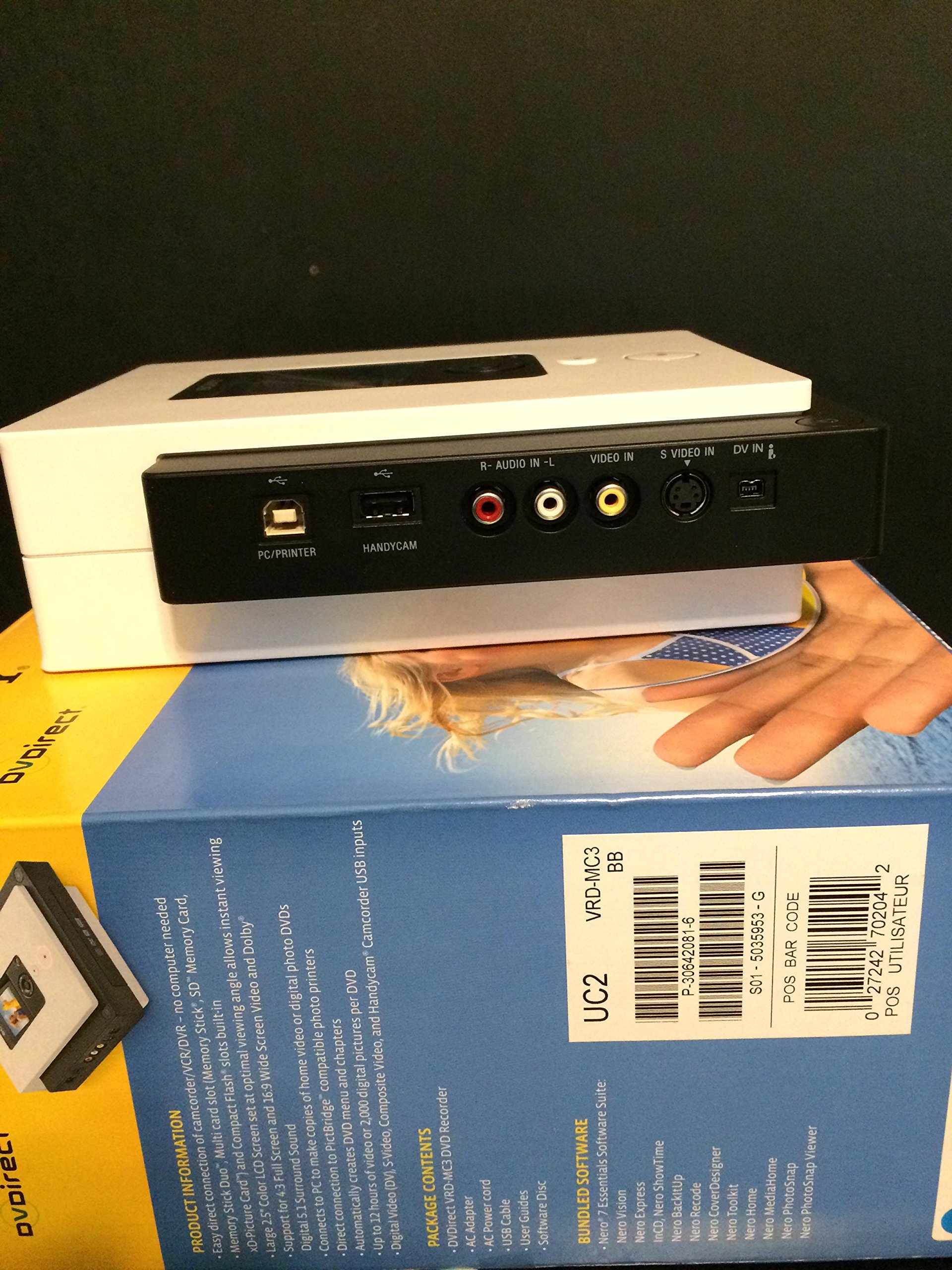 Sony VRD MC3 lettore DVD/Blu-ray Registratore DVD Nero, Bianco