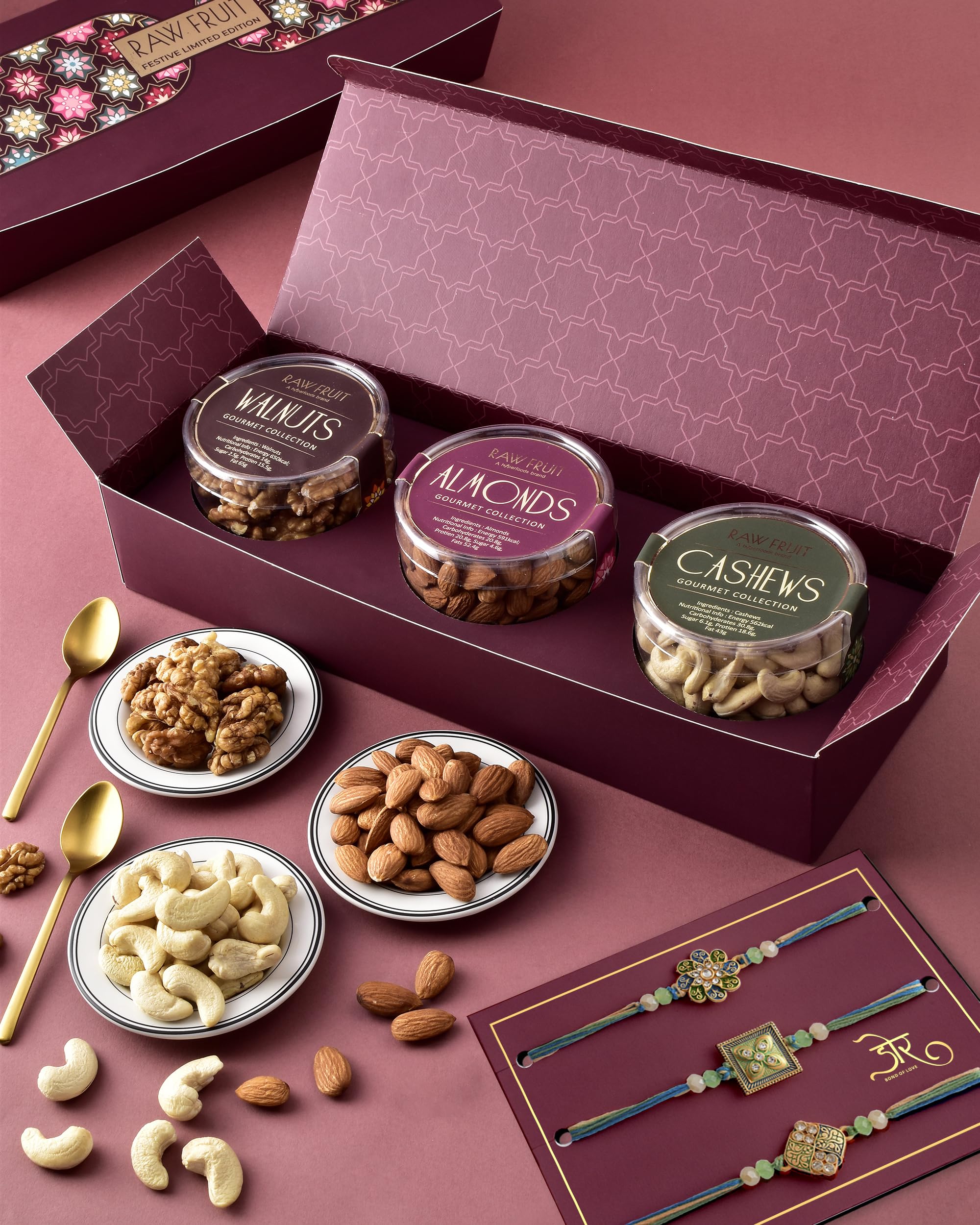HYPERFOODS Rakhi Combo For Brother Rakhi Set Of 3 Rakhi For Brother Mixed Dry Fruits & Nuts Dry Fruits Combo Pack Small Pet Jars Pack Of 3 Dry Fruits Cashew Almond Walnut Earth And Sky Rakhi Set Of 3 (B0CCMJXB6J) Amazon Price History, Amazon Price Tracker