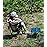 iClimb Ultralight Compact Camping Folding Beach Chair with Anti-Sinking Large Feet and Back Support Webbing (Woodland - Square Frame)