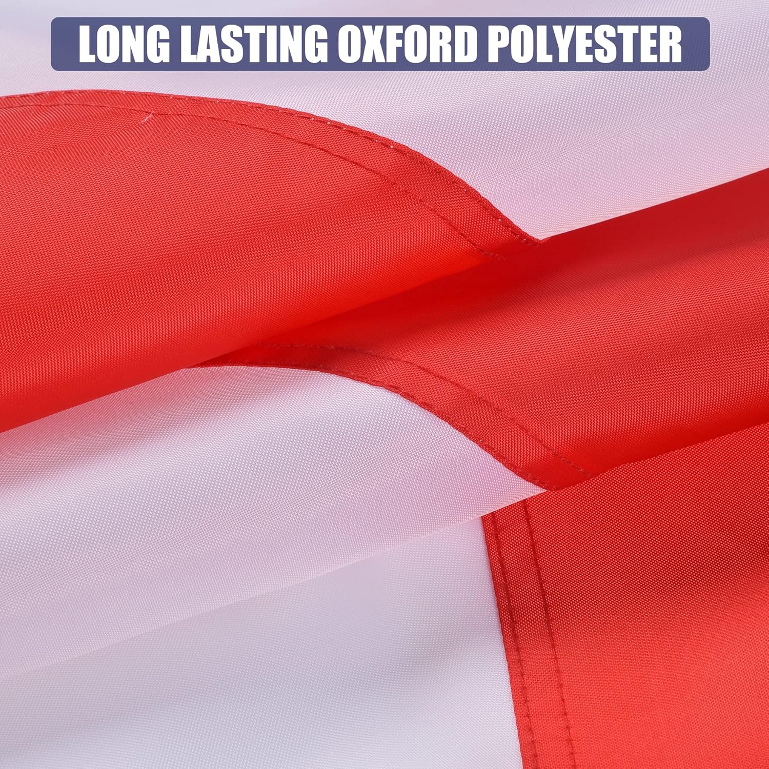 Alabama State Flag 5x8 Ft, Deluxe Embroidered Premium Polyester Durable AL Outside Flags, Indoor/Outdoor with Sewn Stripes and Brass Grommets - Image 3