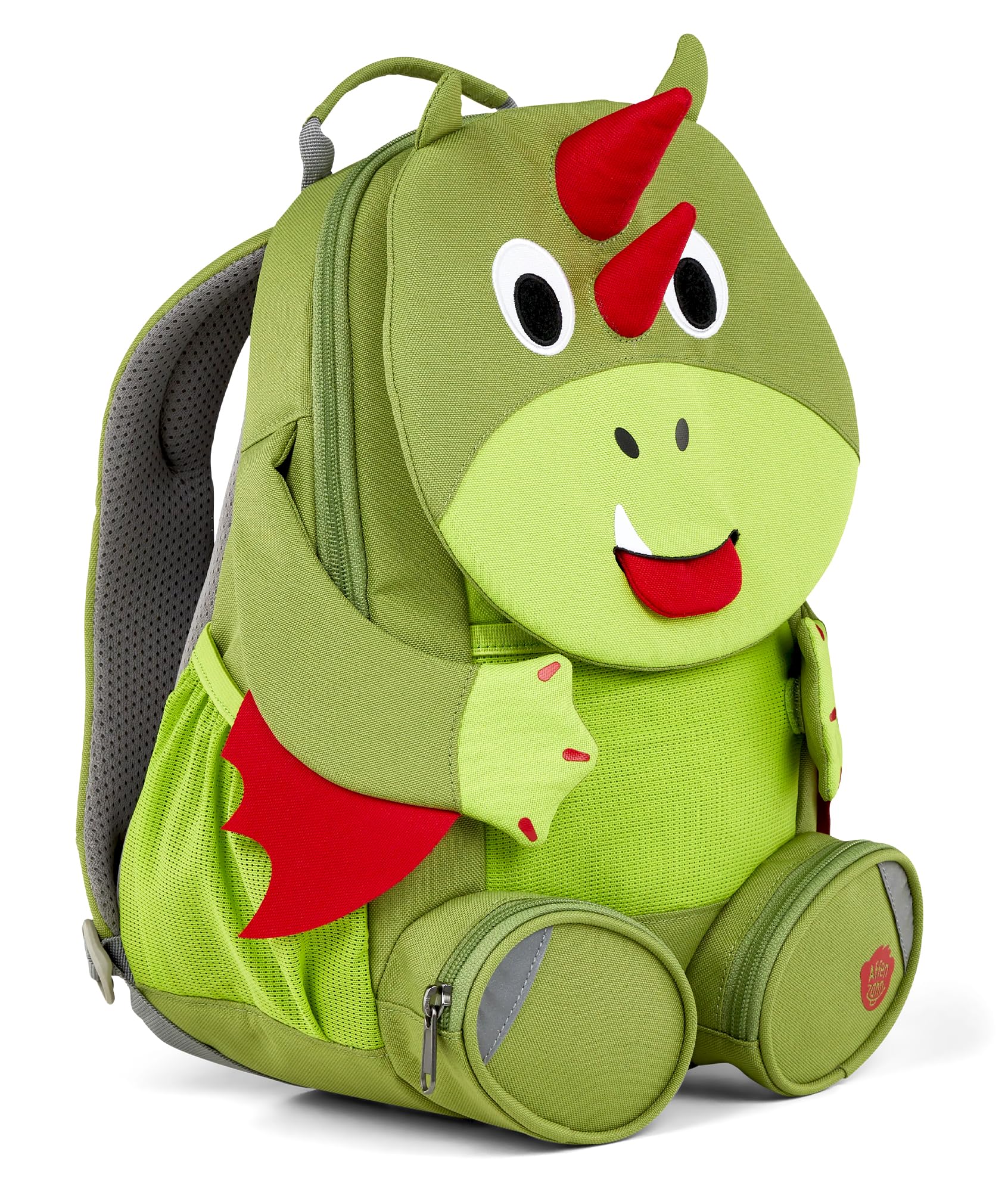 Affenzahn Dinosaur Backpack for Kids, 3-5 Yrs Old - Water-Repellent Toddler Backpack for Daycare &amp; Preschool - Cute Bookbag for Girls &amp; Boys with Functional Pull-Out Tongue - Does Not Fit an A4 Folder