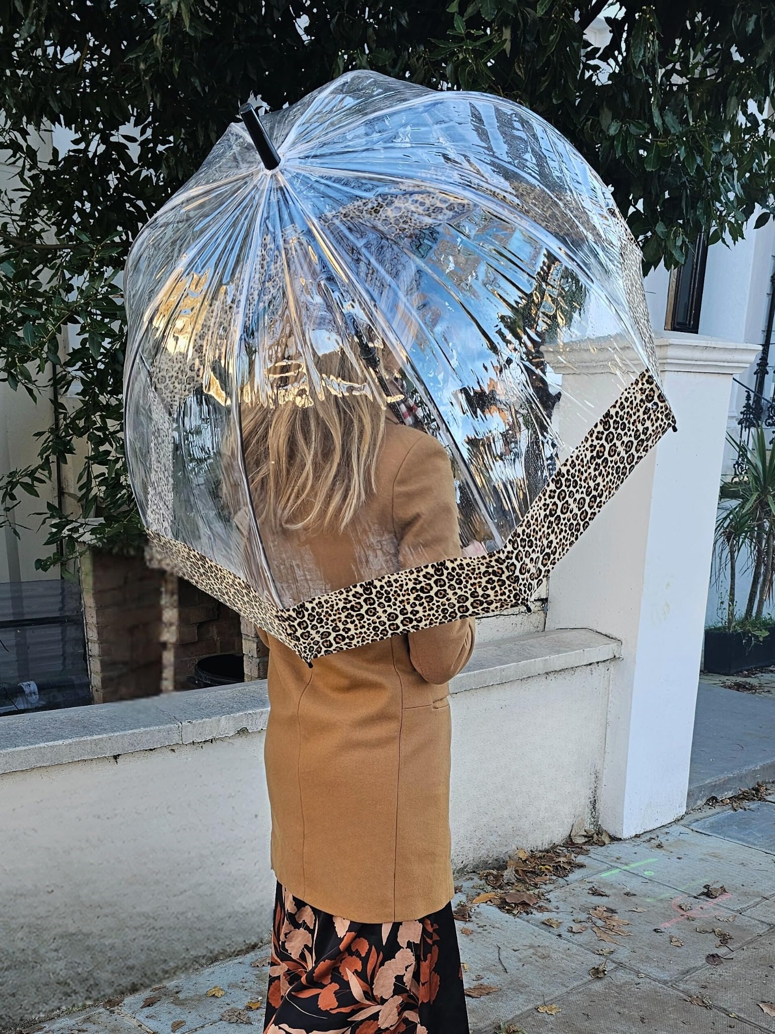 Fulton Birdcage 2 Puma parasol z nadrukiem obramowania, Wielokolorowy, Jeden rozmiar, Nowoczesny