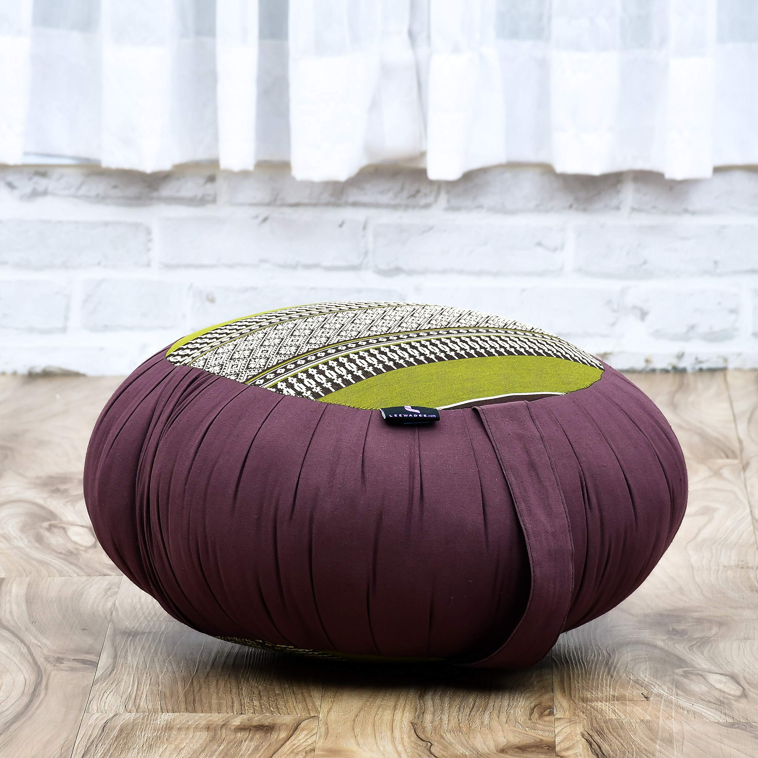 Leewadee Set Méditation Zafu & Zabuton - Coussin Méditation Kapok Yoga Zen Zazen