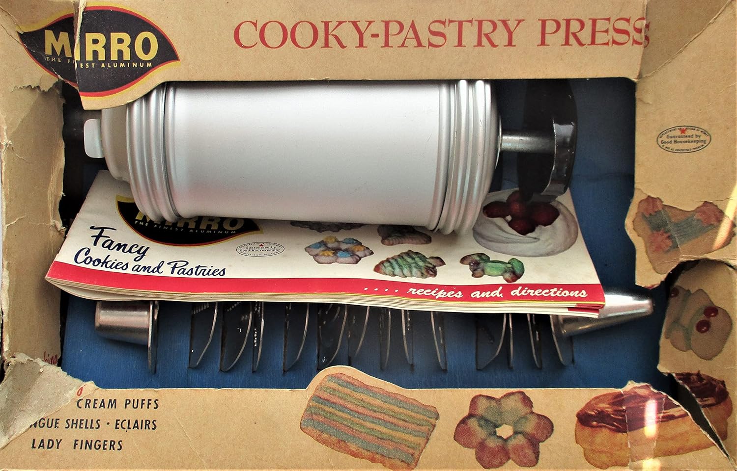 Vintage Mirro Cookie Pastry Press in Original Box