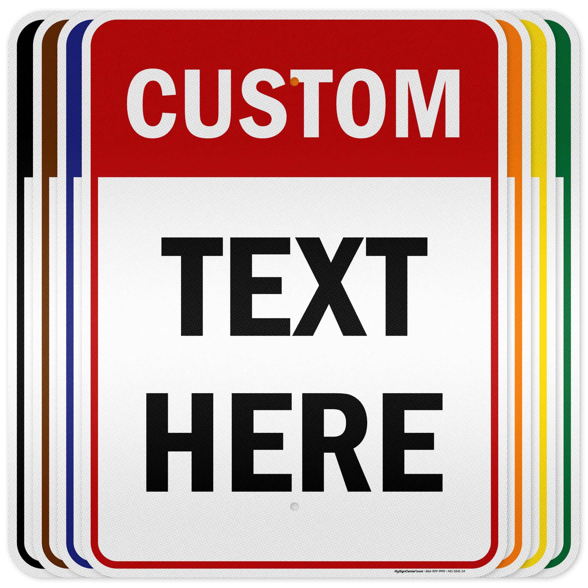 Custom Sign, Custom Sign for Business, Indoor/Outdoor use. 18x24 Inches, 3M EGP Reflective, Rust Free .080 Aluminum, Fade Resistant, Made in USA by My